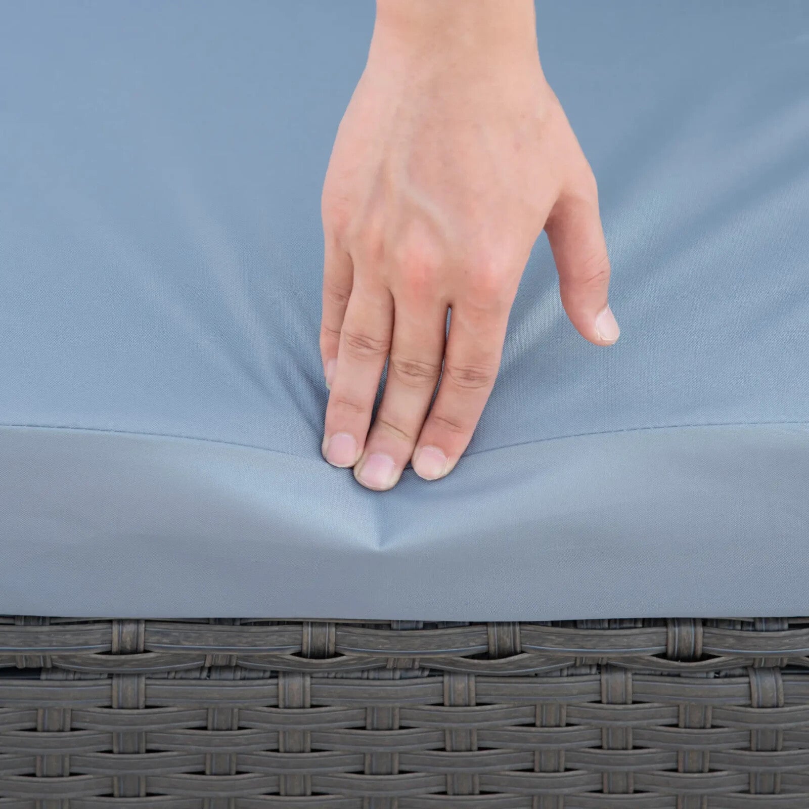 10 Piece Rattan Sofa Set Outdoor Patio Lounge Cushioned Garden Wicker Furniture - Home and Garden Furniture Shop - rustic - furniture