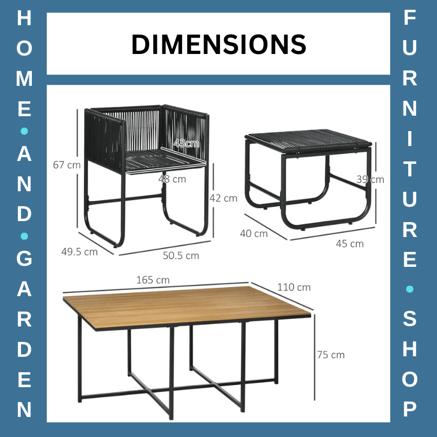 10 Seater Rattan Cube Garden Furniture Set with 6 Armchairs 4 Stools & Top Table - Home and Garden Furniture Shop - rustic - furniture