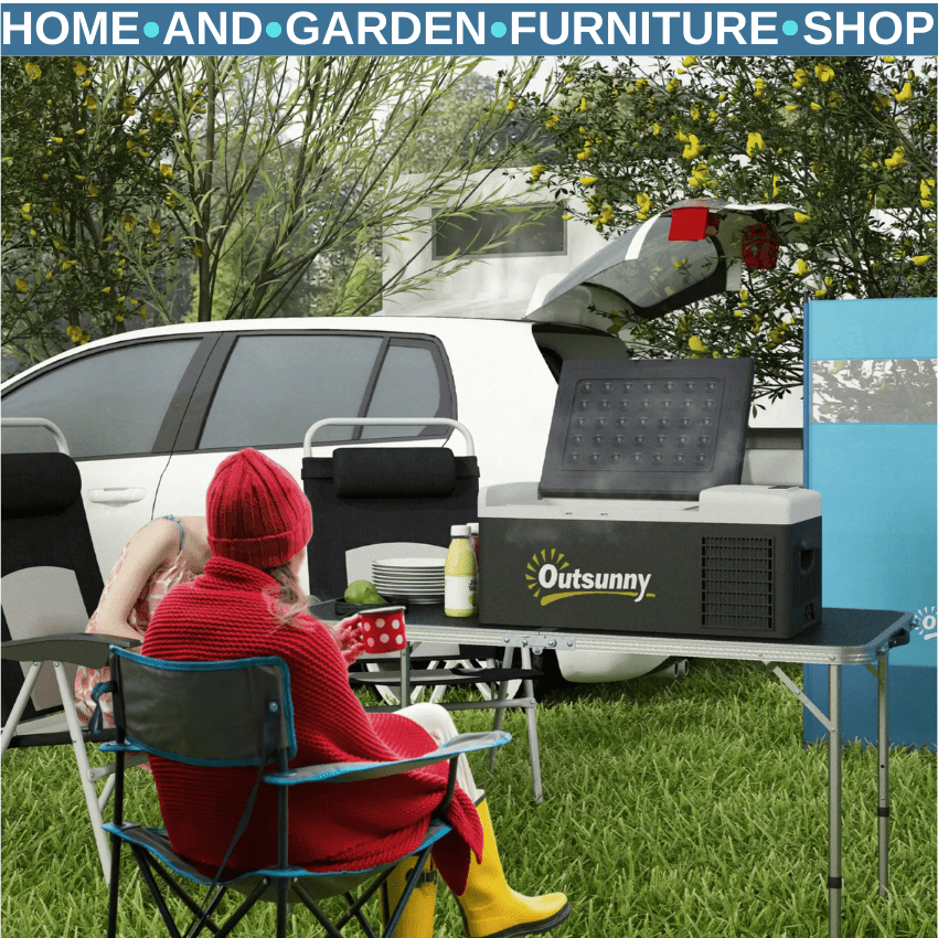 16L Portable Car Fridge Freezer 20℃ to 10℃ Adjustable Temperature DC 12V/24V - Home and Garden Furniture Shop - rustic - furniture