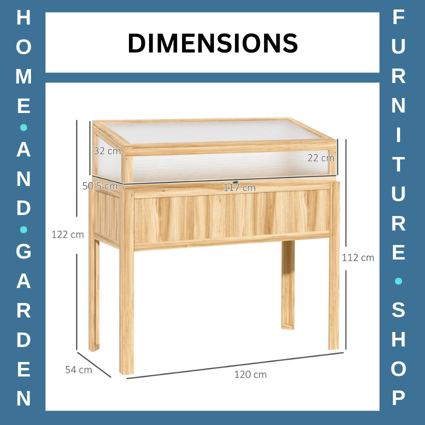 2 in 1 Wooden Cold Frame Greenhouse with Raised Planter and Open Top for Plants - Home and Garden Furniture Shop - rustic - furniture