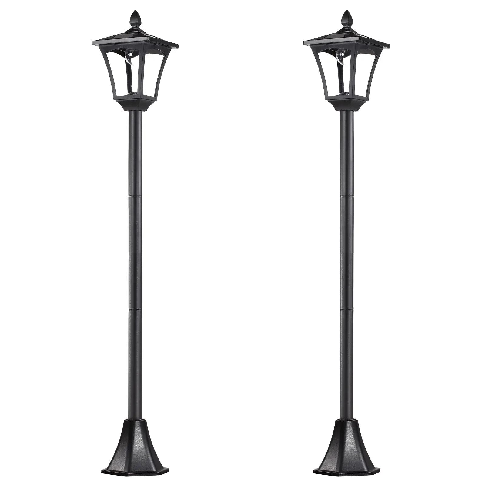2 Pack Solar LED Post Lights Outdoor Garden Pathway Bollard Lamps 1.6m Tall - Home and Garden Furniture Shop - rustic - furniture