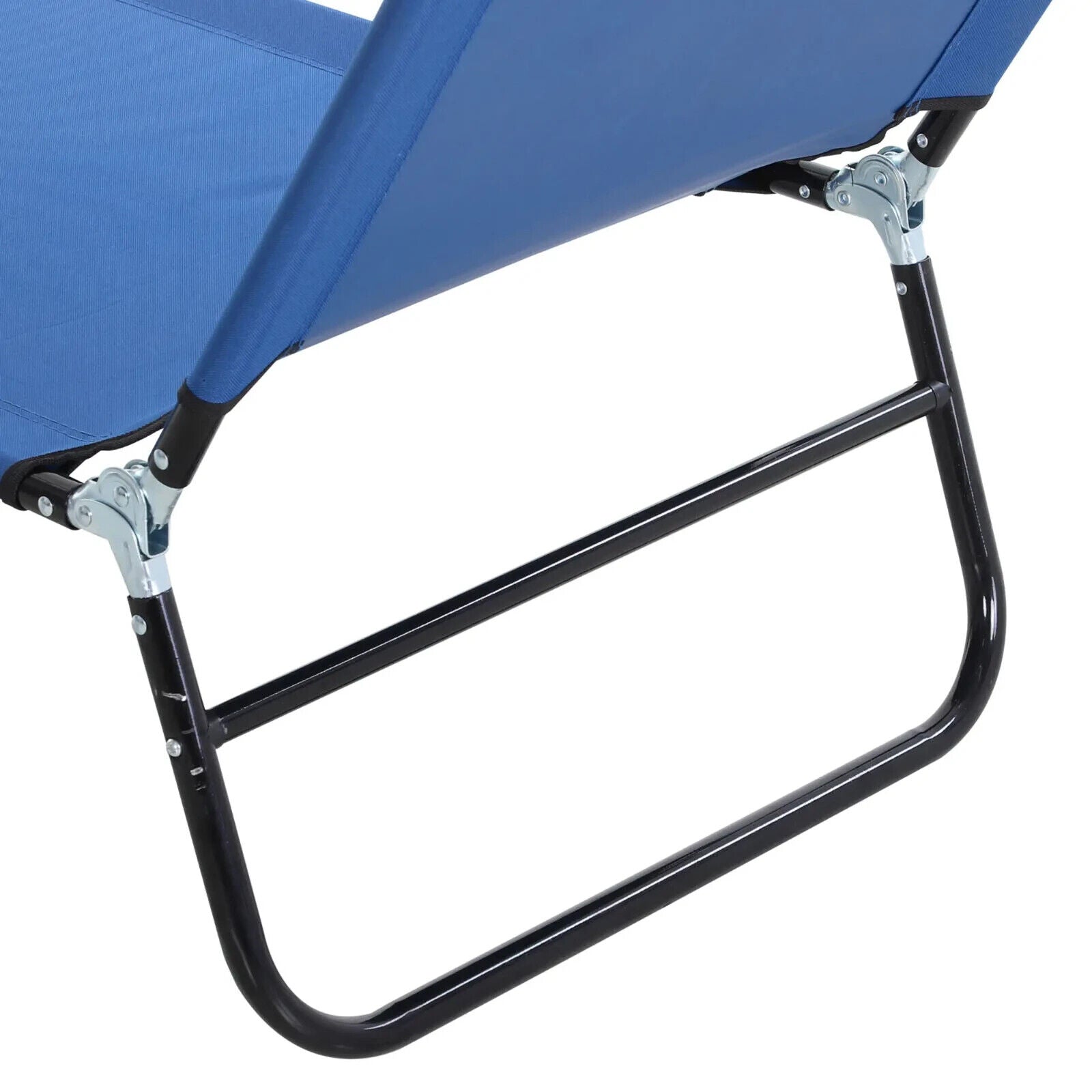 2 Piece Foldable Lounger Set With Adjustable Backrest Portable Recliner Chairs - Home and Garden Furniture Shop - #rustic - furniture#
