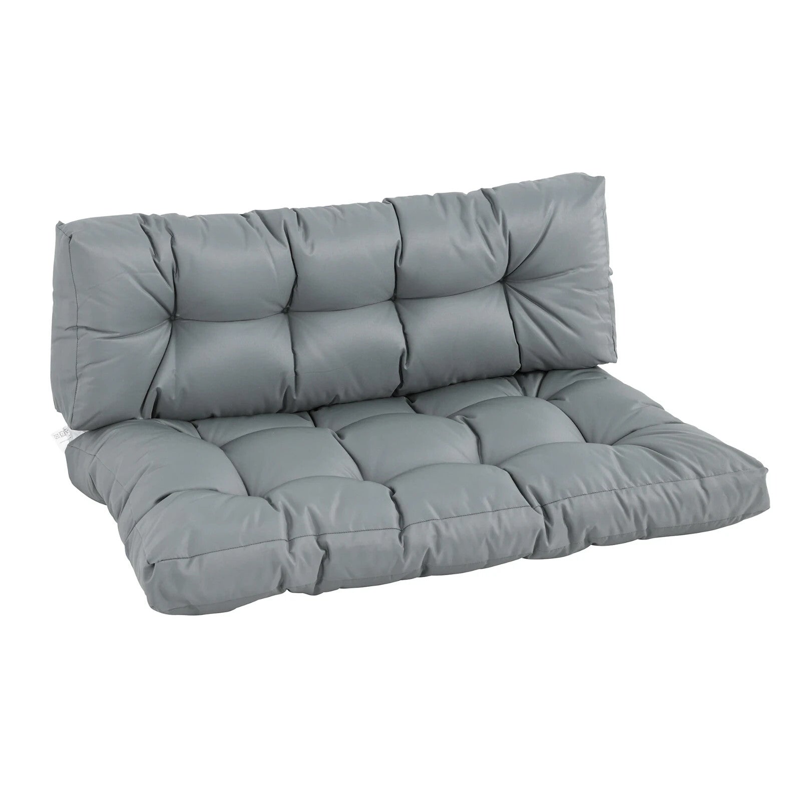2 Piece Tufted Pallet Cushion Set w/ Seat Pad & Back Support for Indoor Outdoor - Home and Garden Furniture Shop - rustic - furniture