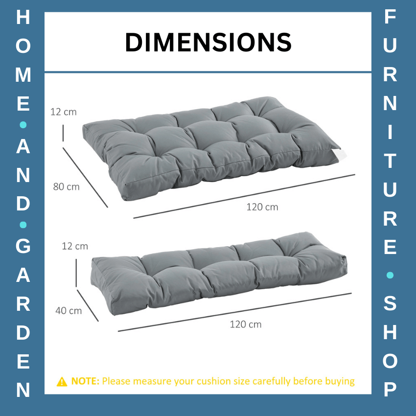 2 Piece Tufted Pallet Cushion Set w/ Seat Pad & Back Support for Indoor Outdoor - Home and Garden Furniture Shop - rustic - furniture