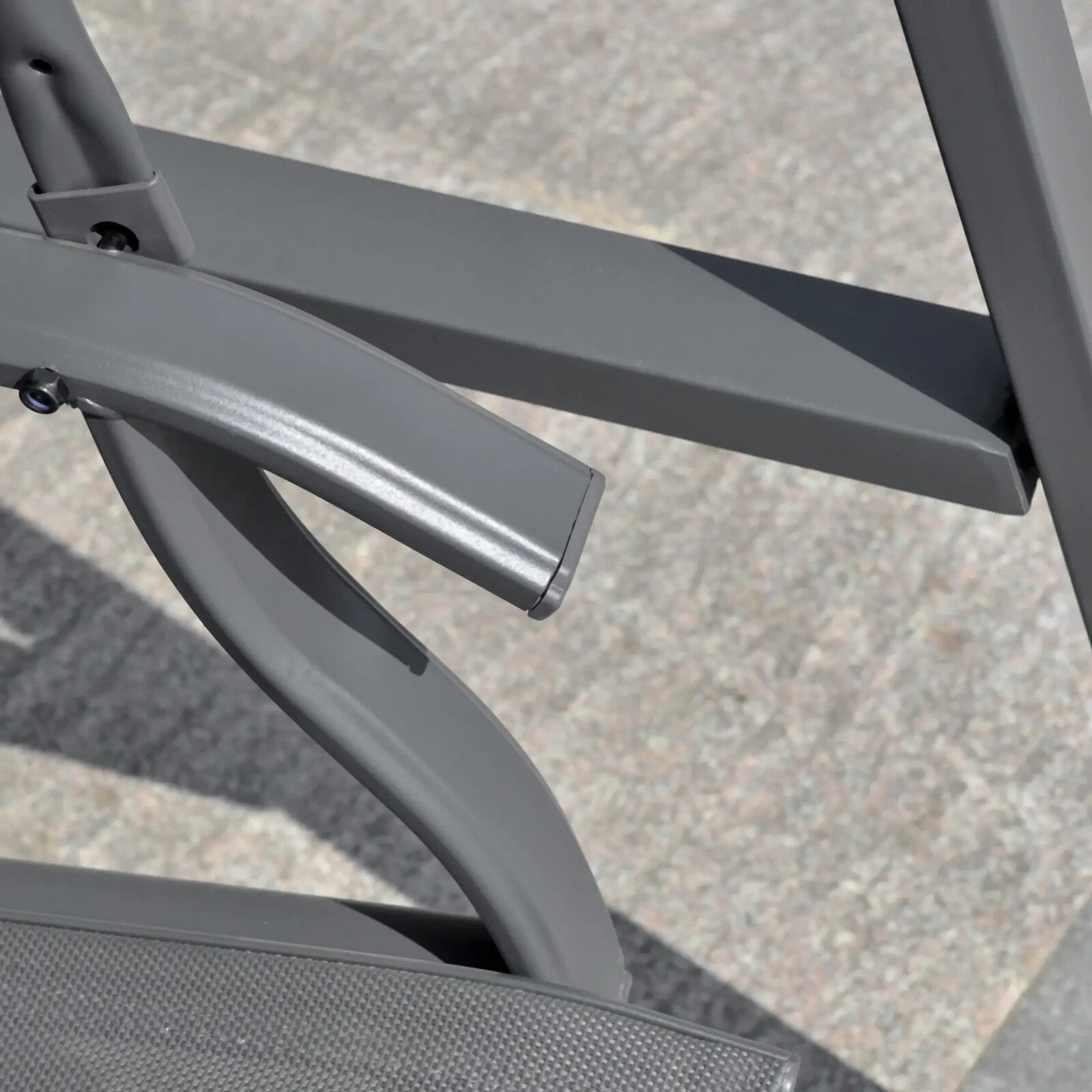 2 - Seater Garden Swing Chair with Canopy Outdoor Bench Seat Adjustable Dark Grey - Home and Garden Furniture Shop - rustic - furniture