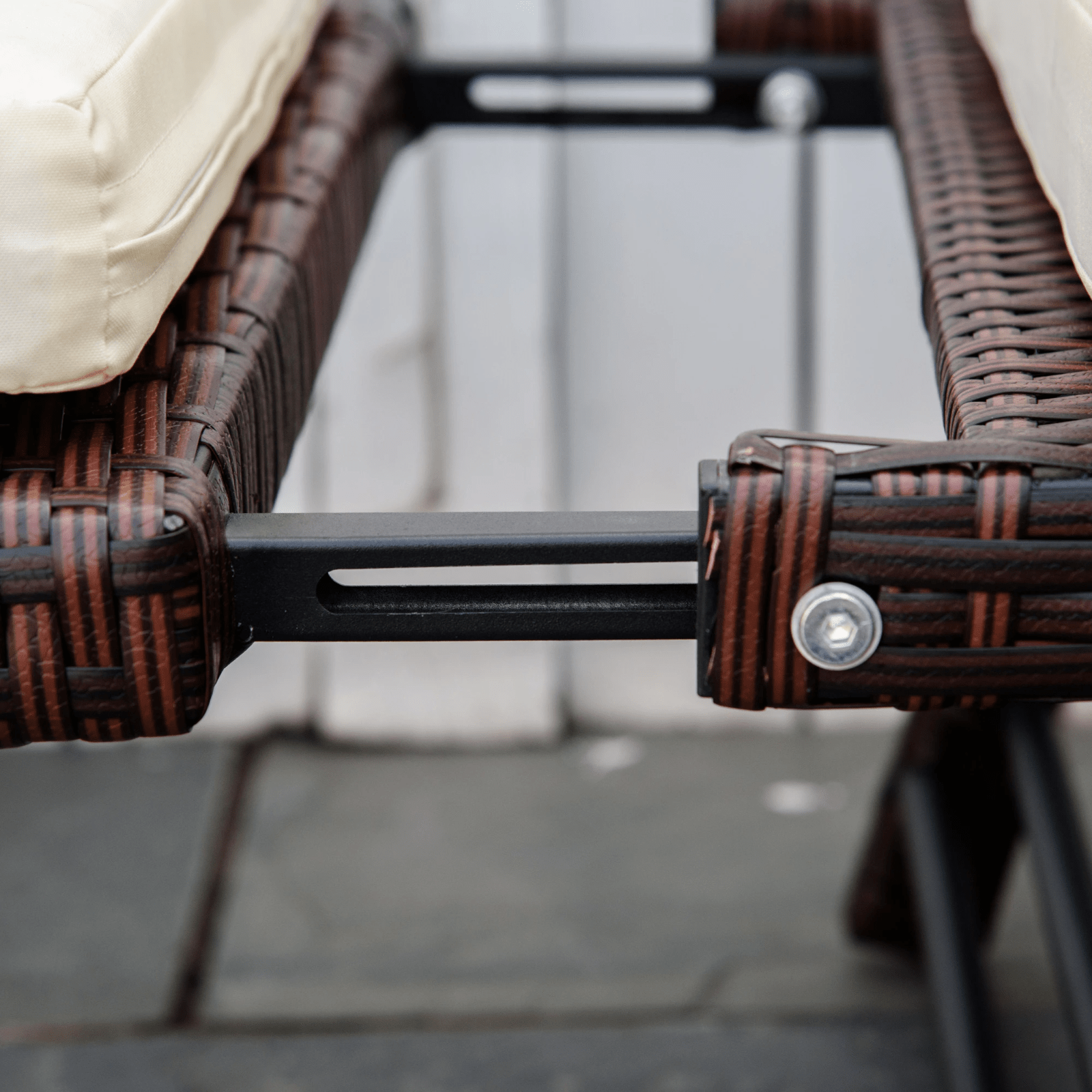 2 Seater Rattan Convertible Sofa Daybed Outdoor Garden Patio Seating Furniture - Home and Garden Furniture Shop - rustic - furniture