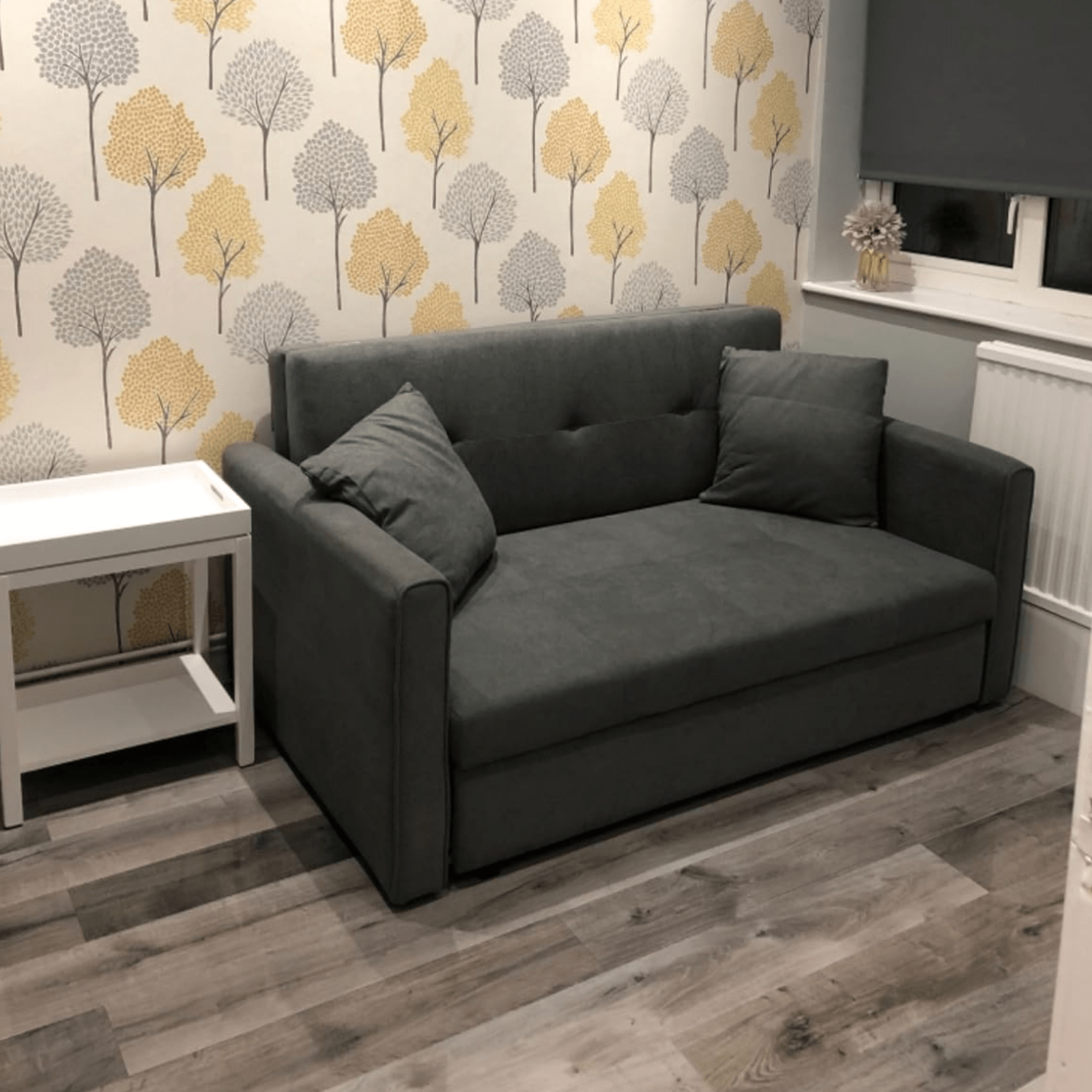 2 Seater Sofa Bed Settee Convertible Futon Daybed Sleeper Bed 2 Cushions Storage - Home and Garden Furniture Shop - rustic - furniture