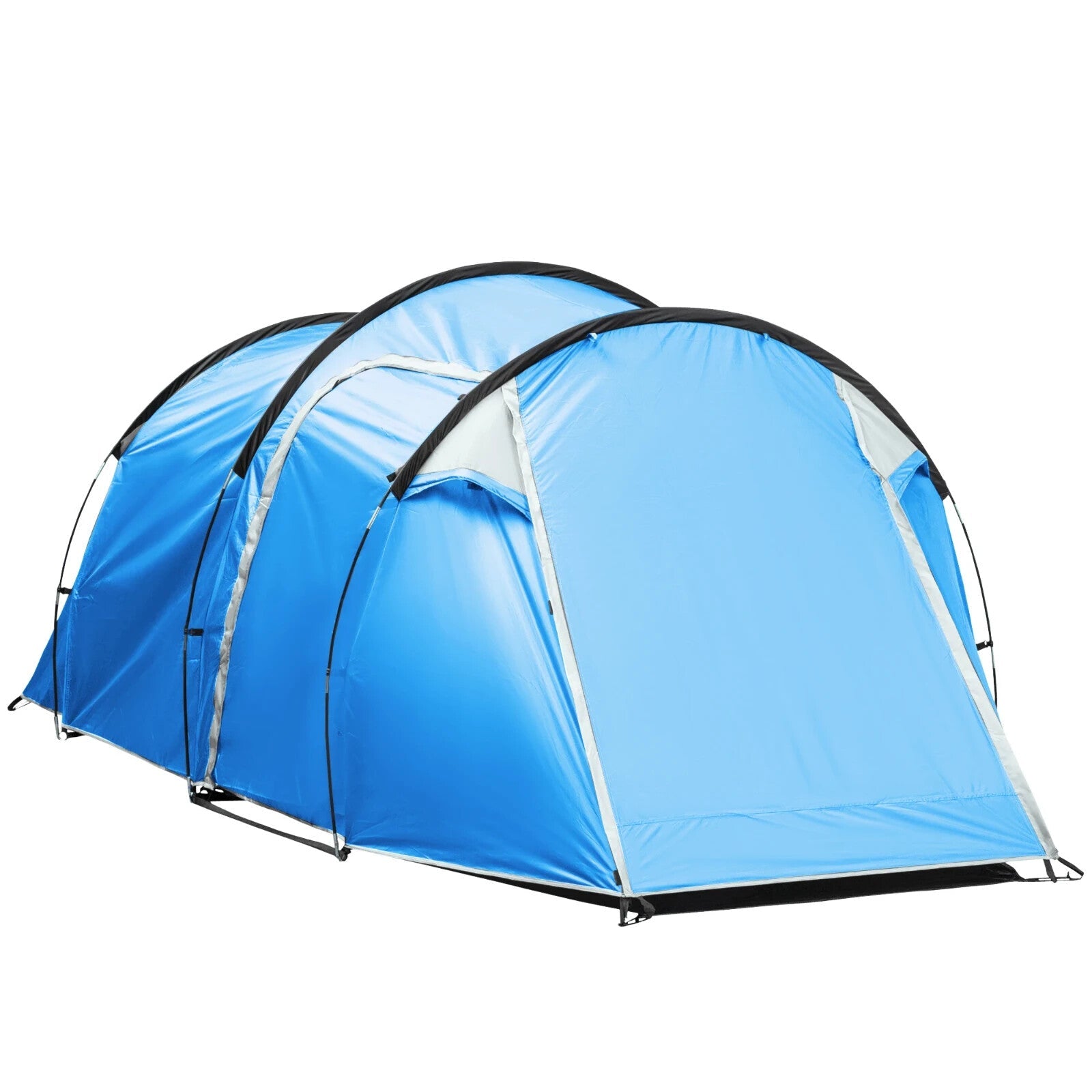 2 to 3 Man Tunnel Camping Tent with Porch Vestibule Rainfly & Air Vents Shelter - Home and Garden Furniture Shop - rustic - furniture