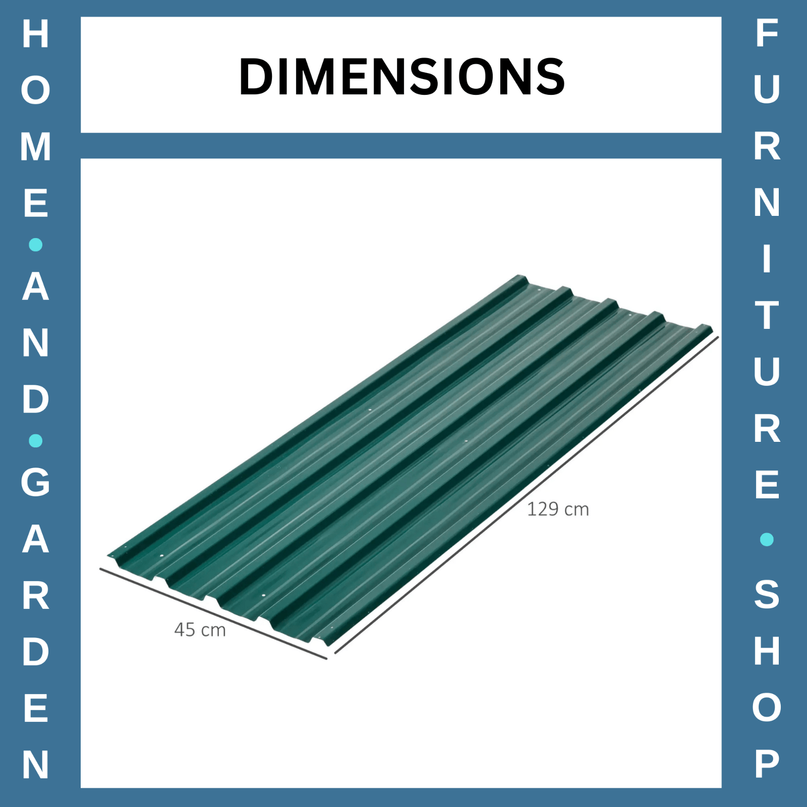 24 Pack Corrugated Metal Roofing Sheets Galvanised Panels for Shed Garage Roof - Home and Garden Furniture Shop - rustic - furniture