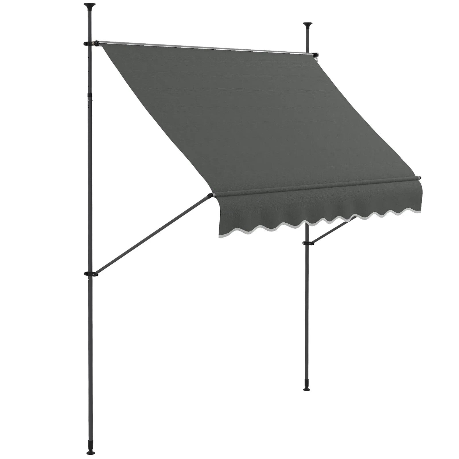 2.5 x 1.2m Retractable Free Standing Awning UV Resistant Patio Door Sun Shade - Home and Garden Furniture Shop - rustic - furniture