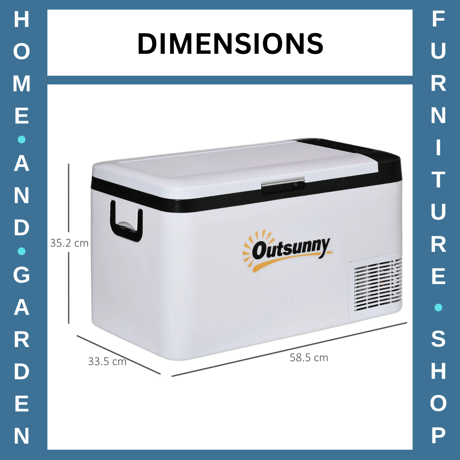 25L Portable 12V Car Freezer Compressor Cooler with LED Light & Handles - Home and Garden Furniture Shop - rustic - furniture