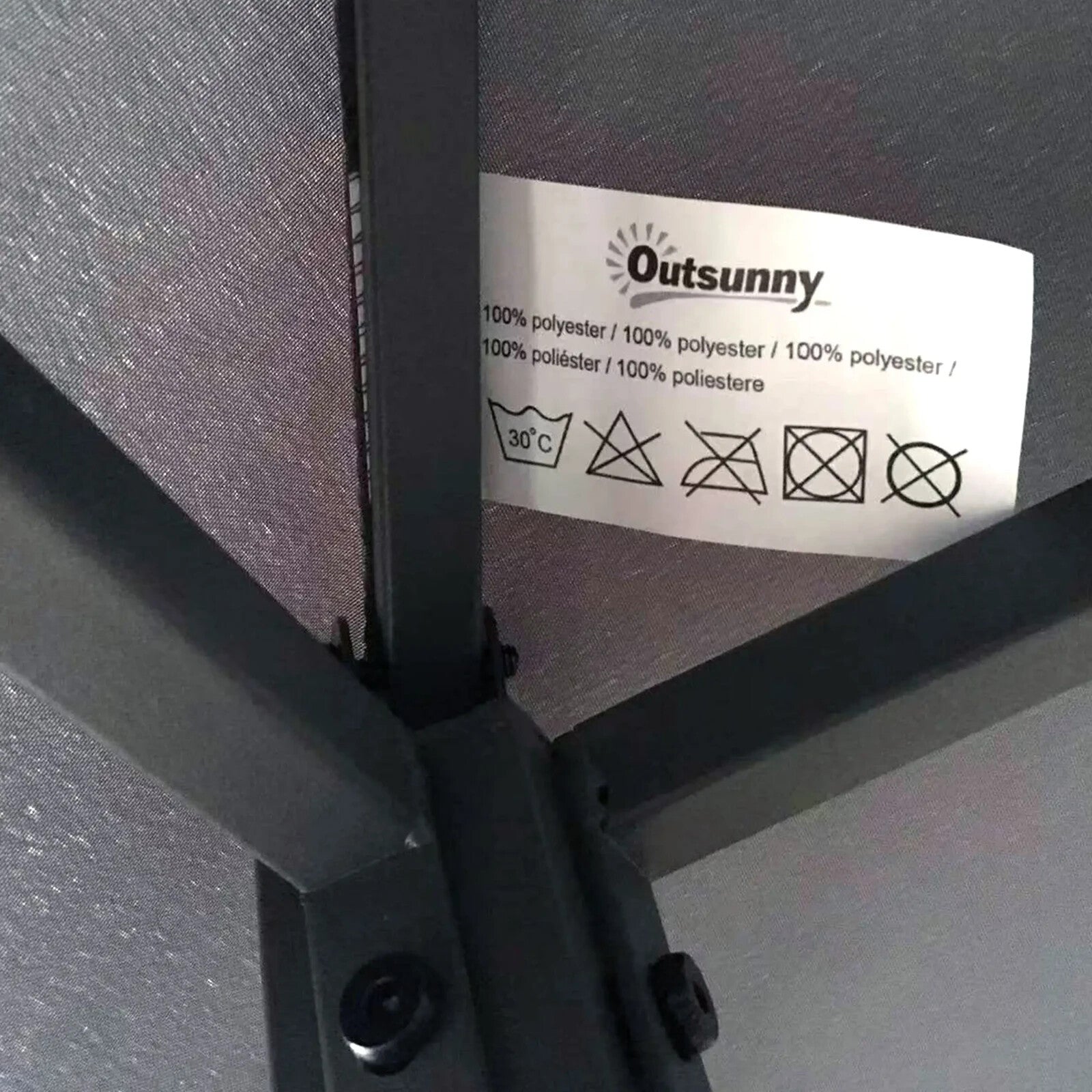 2.5m BBQ Gazebo with Double Tier Canopy Grill Shelter Outdoor Patio Tent – Grey - Home and Garden Furniture Shop - rustic - furniture