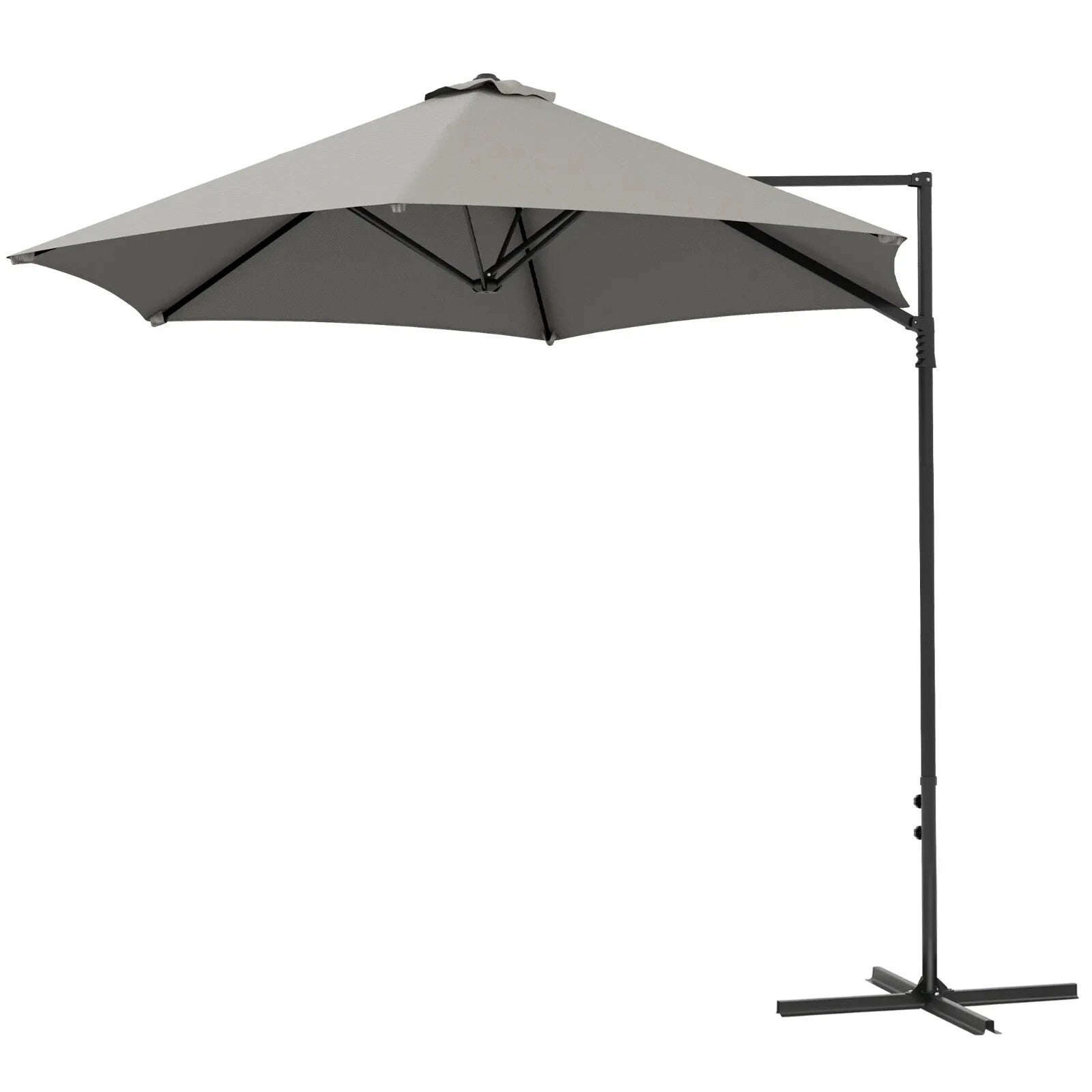 2.5m Garden Cantilever Parasol Offset Umbrella Hanging Sun Shade Canopy Shelter - Home and Garden Furniture Shop - rustic - furniture