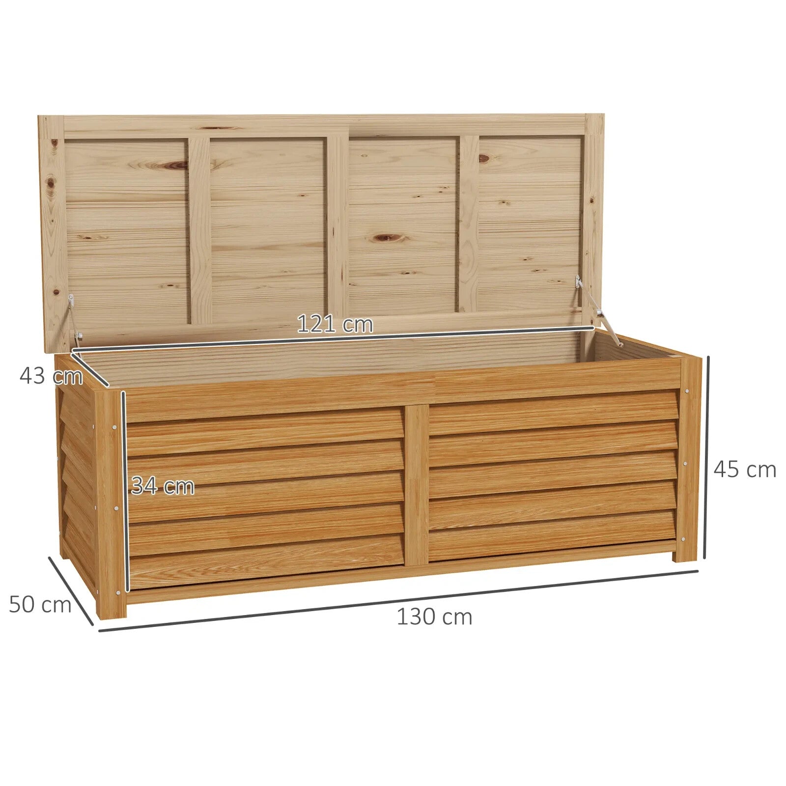 292L Outdoor Storage Box Garden Storage Container for Balcony, Porch, Poolside - Home and Garden Furniture Shop - rustic - furniture