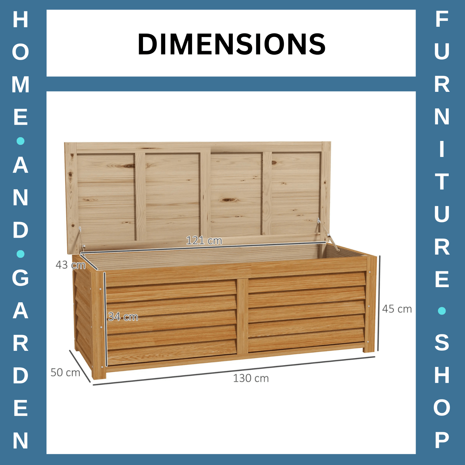 292L Outdoor Storage Box Garden Storage Container for Balcony, Porch, Poolside - Home and Garden Furniture Shop - rustic - furniture