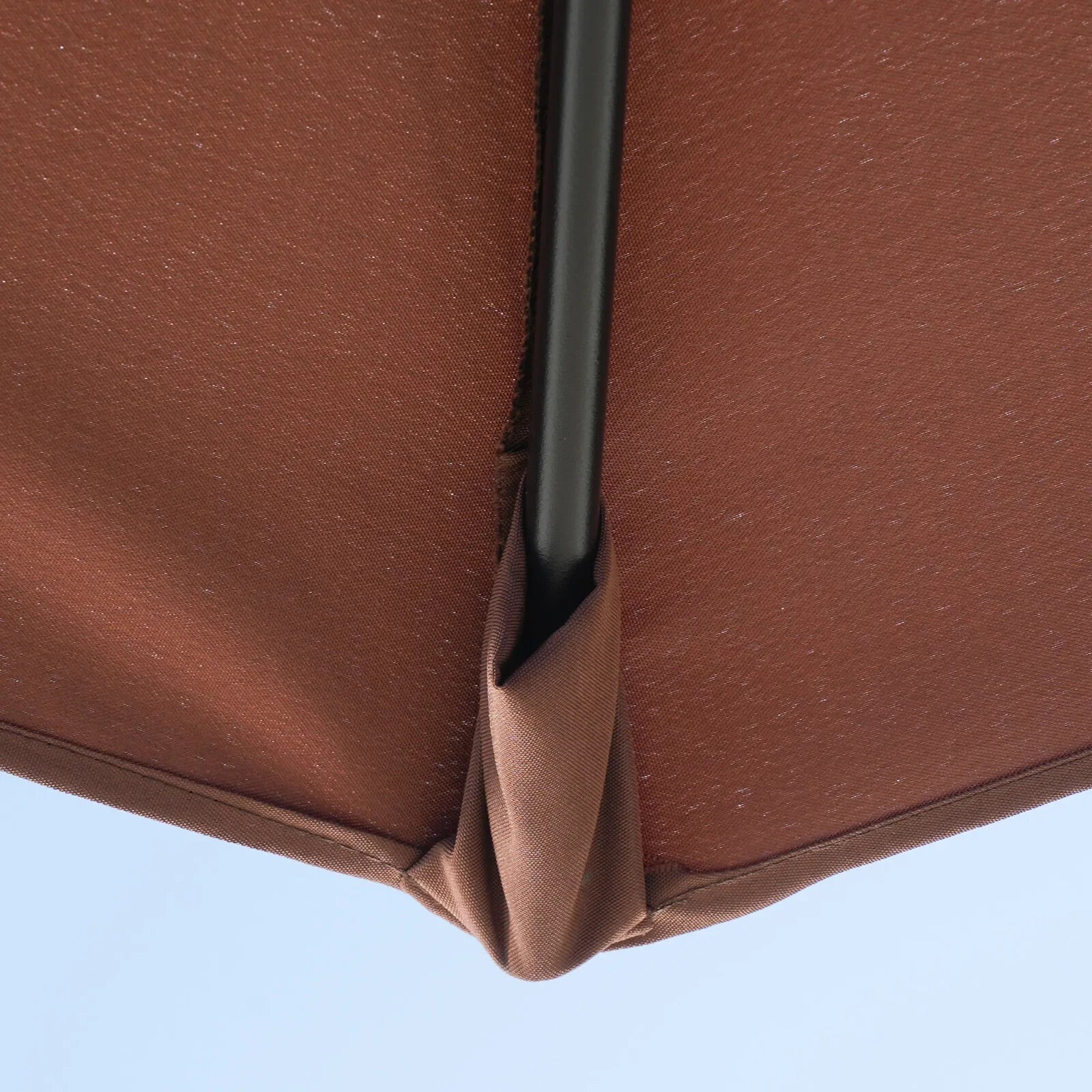 2m Half Parasol Garden Market Umbrella for Balcony with Crank Handle and Base - Home and Garden Furniture Shop - rustic - furniture