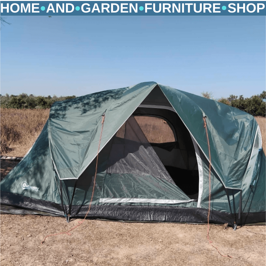 3 - 4 Man Dome Camping Tent with UV Protection and 3000mm Water Resistant Shelter - Home and Garden Furniture Shop - rustic - furniture