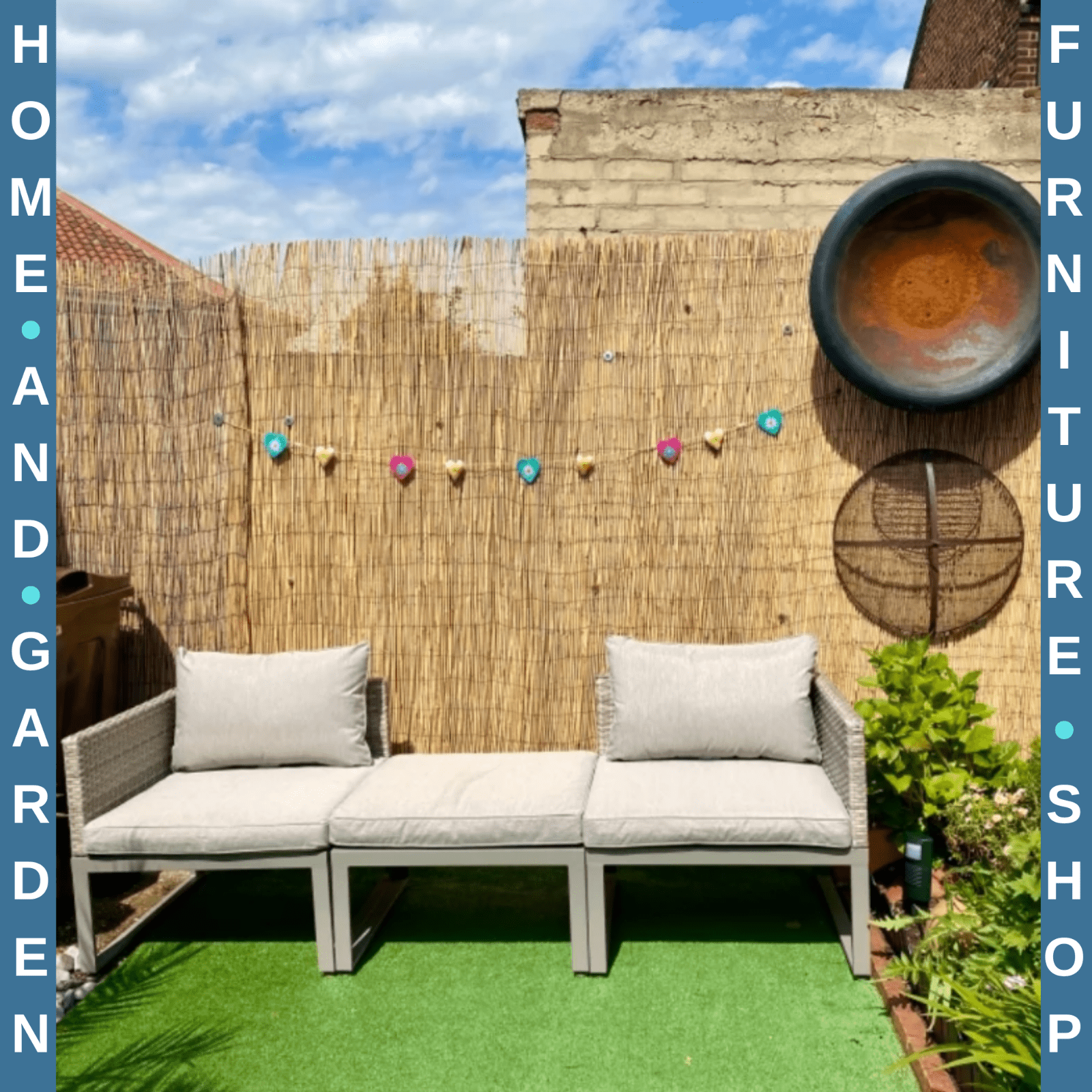 3 - in - 1 Rattan Bistro Set Wicker Garden Furniture with 2 - level Rising Table Grey - Home and Garden Furniture Shop - rustic - furniture