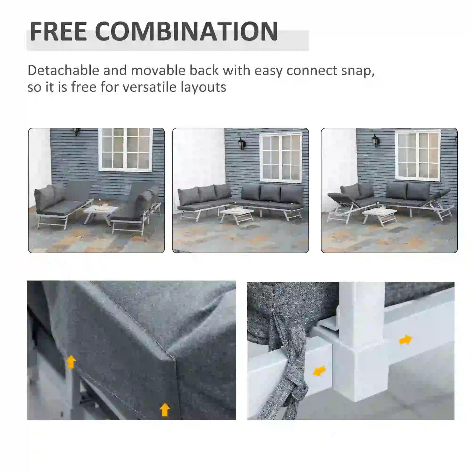 3 Piece Garden Seating Set with Sofa Lounge Coffee Table Outdoor Patio Furniture - Home and Garden Furniture Shop - rustic - furniture