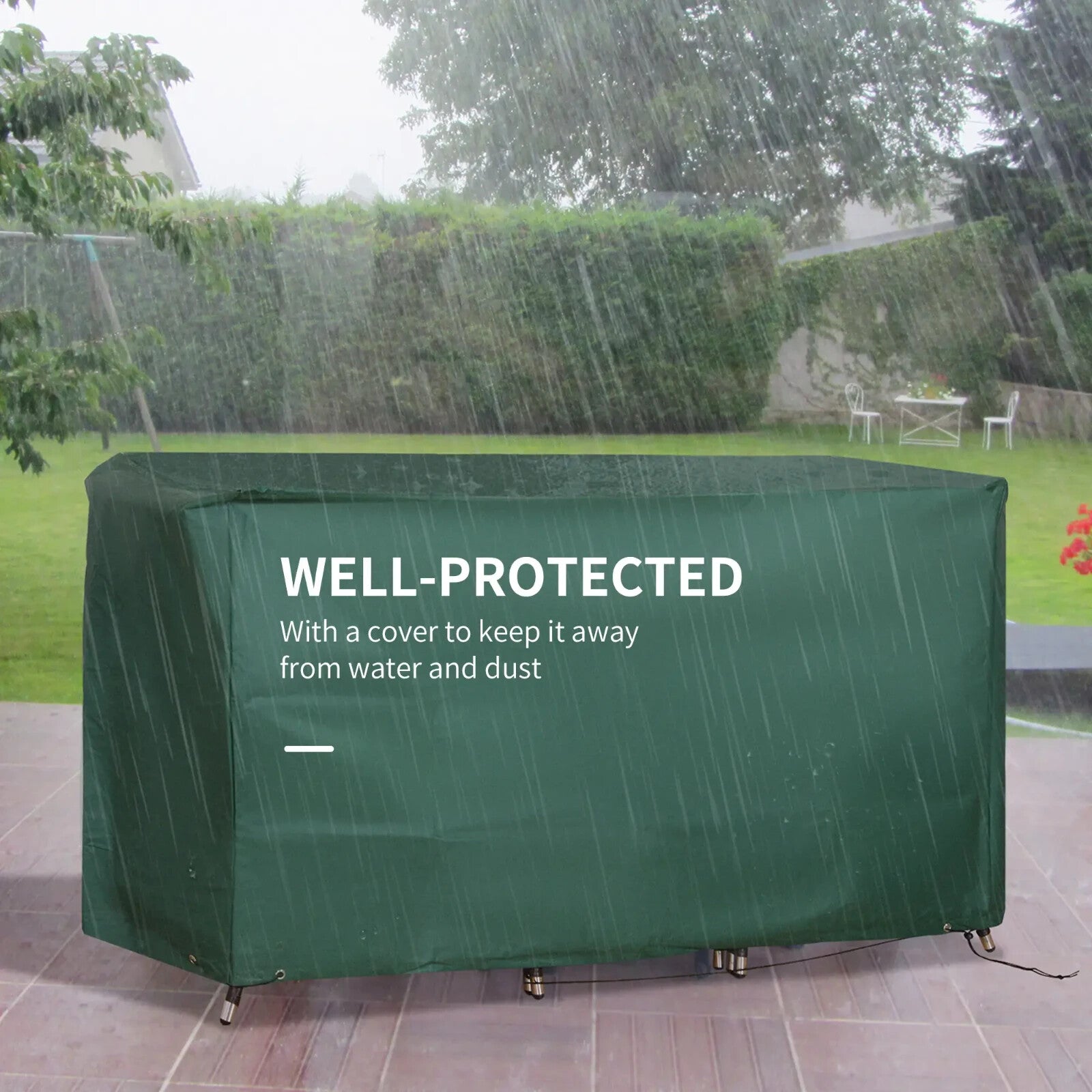 3 Piece Rattan Bistro Set Garden Furniture with Cushions and Glass Table - Home and Garden Furniture Shop - rustic - furniture