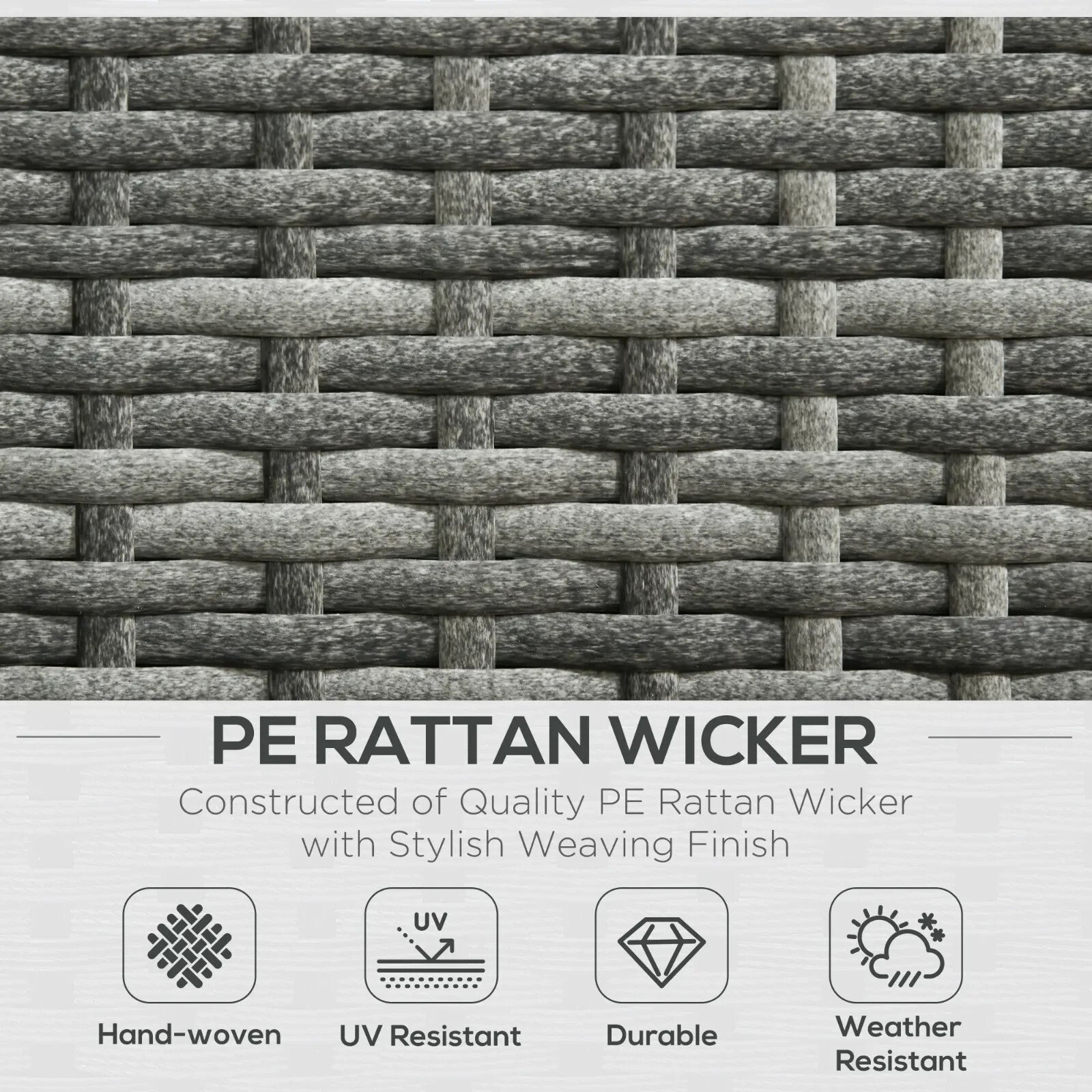 3 Piece Rattan Garden Furniture Set with 4 Seater Corner Sofa and Coffee Table - Home and Garden Furniture Shop - rustic - furniture