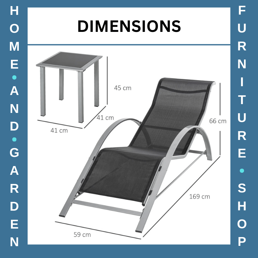 3 Piece Rattan Garden Lounger Set with Table Patio Sunbathing Recliner Chairs - Home and Garden Furniture Shop - rustic - furniture