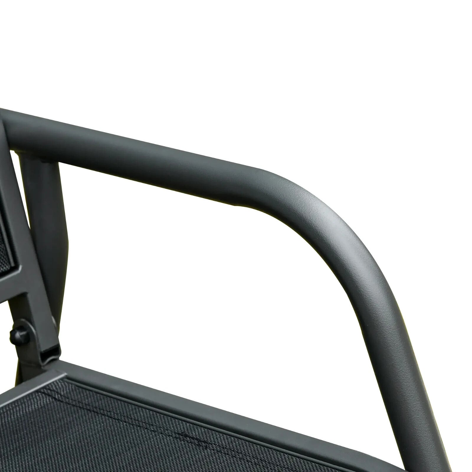 3 Seat Glider Rocking Chair Garden Bench Patio Furniture Texteline Fabric Seat - Home and Garden Furniture Shop - rustic - furniture