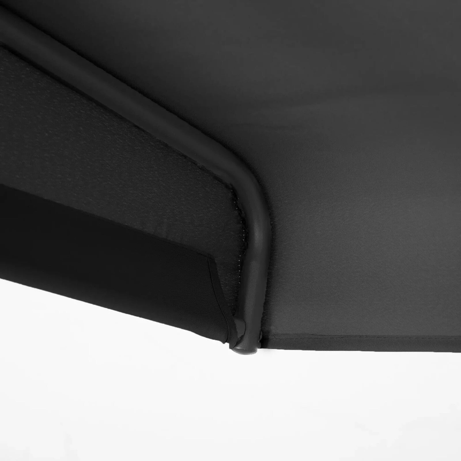 3 Seater Garden Swing Chair with Canopy Patio Swing Outdoor Sun Shade Seat Black - Home and Garden Furniture Shop - rustic - furniture