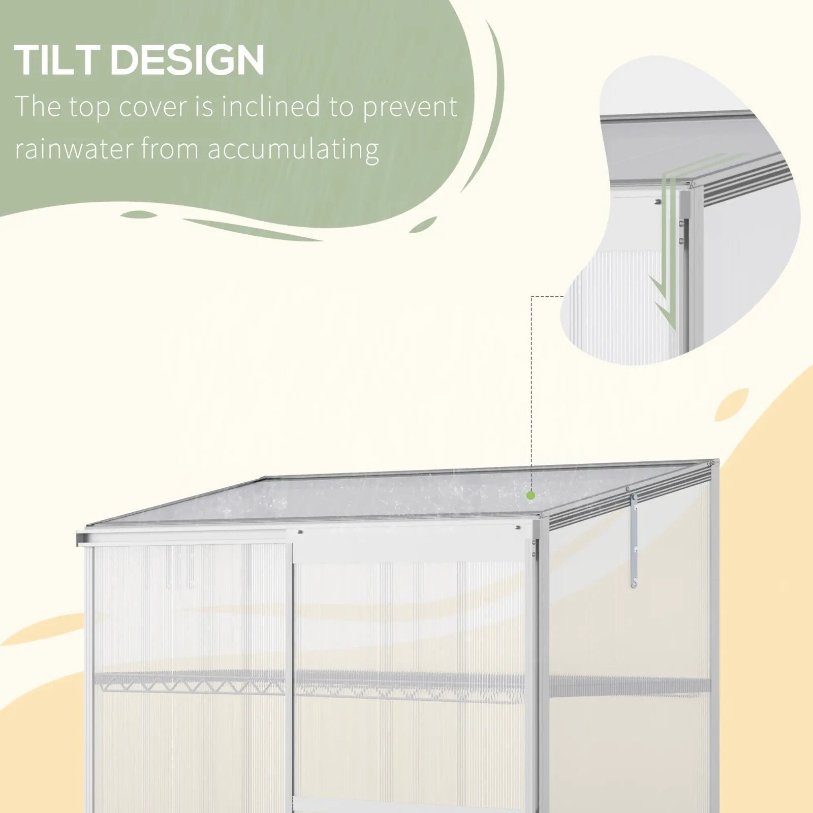 3 Tier Mini Greenhouse with Shelves and Foundation Plant Grow House for Garden - Home and Garden Furniture Shop - rustic - furniture