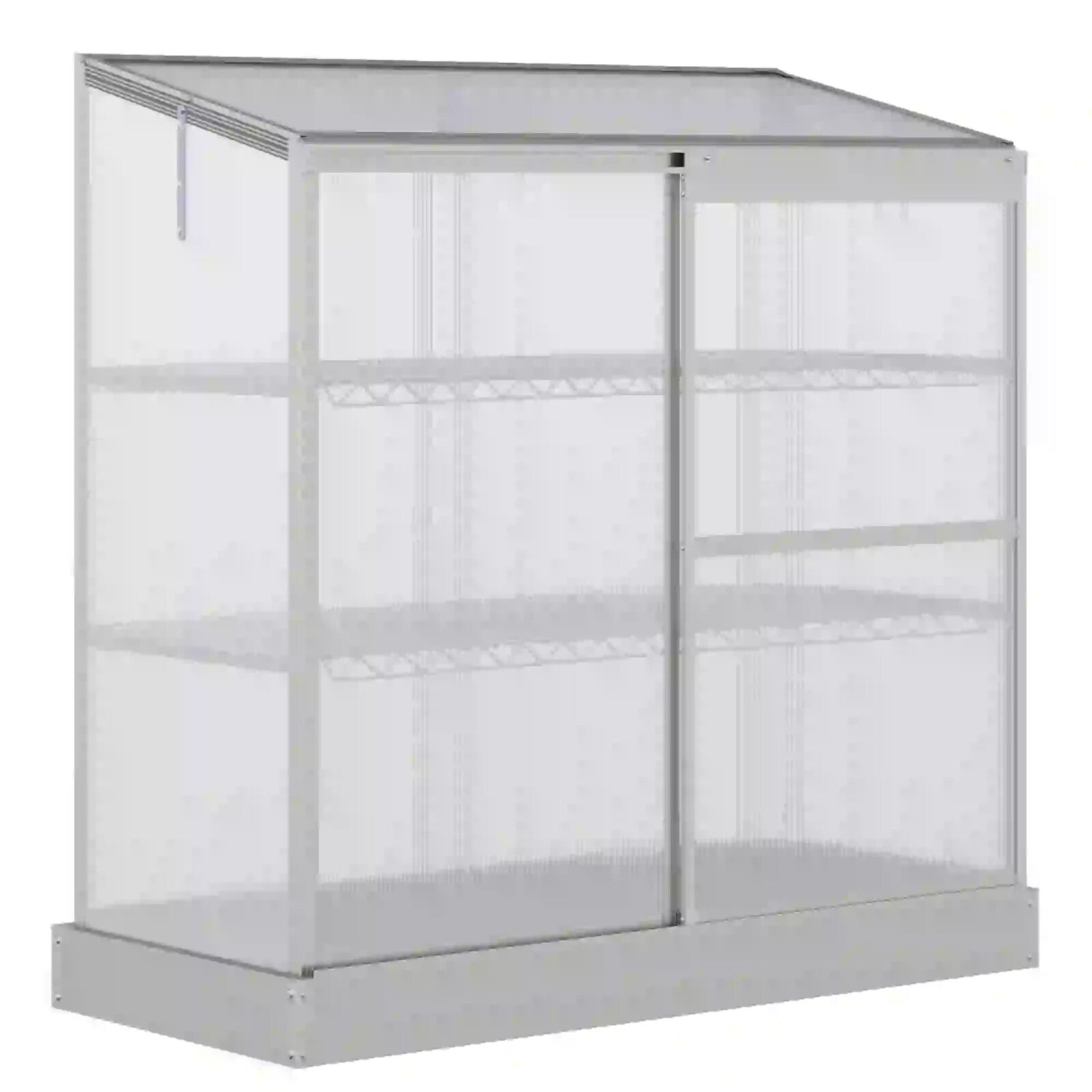 3 Tier Mini Greenhouse with Shelves and Foundation Plant Grow House for Garden - Home and Garden Furniture Shop - rustic - furniture