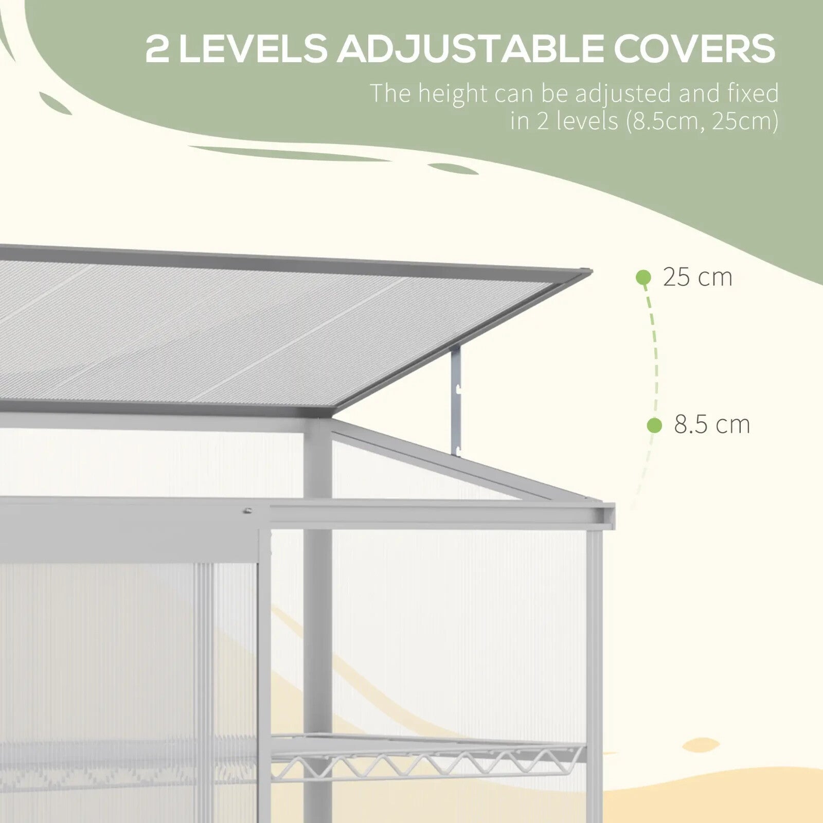 3 Tier Mini Greenhouse with Shelves and Foundation Plant Grow House for Garden - Home and Garden Furniture Shop - rustic - furniture