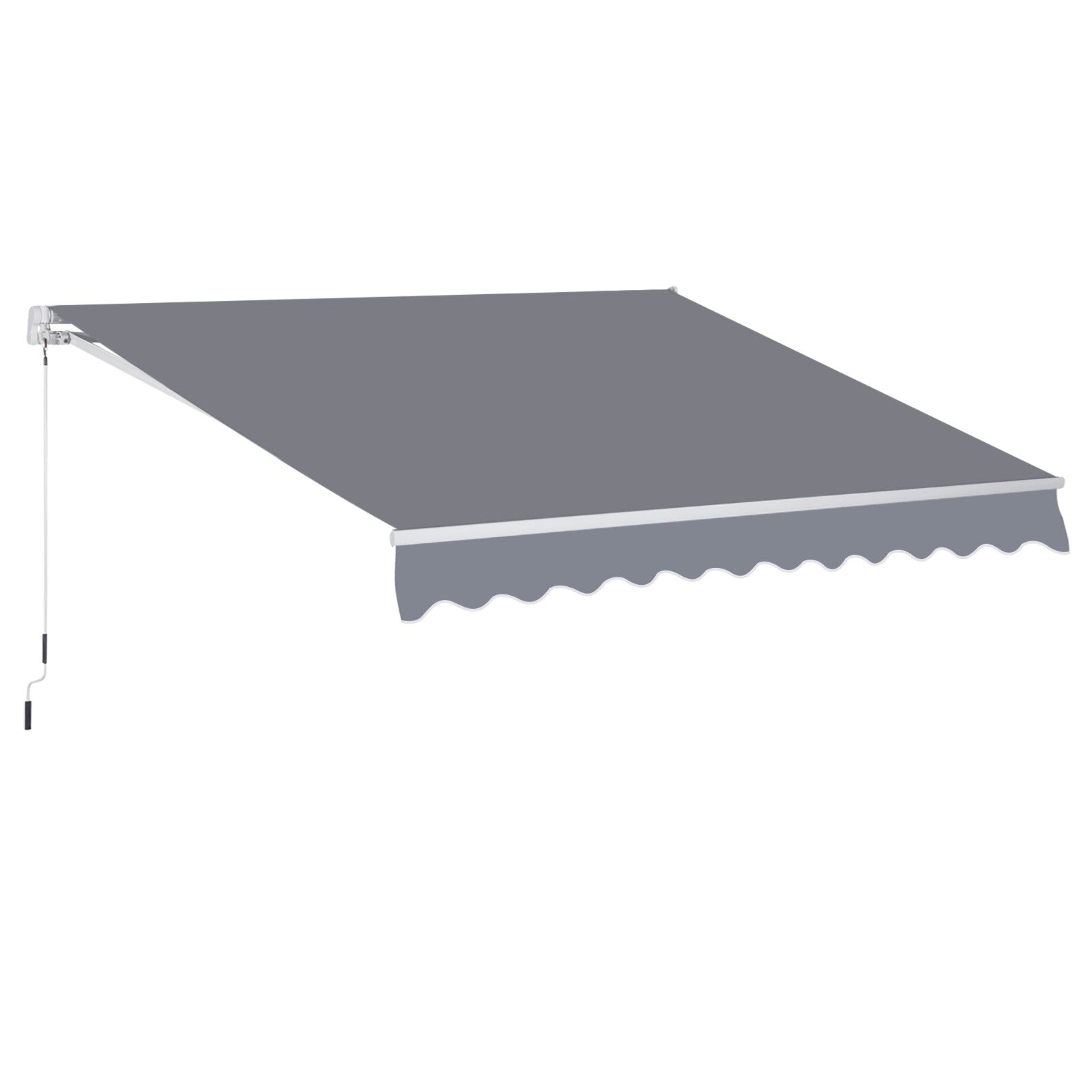 3 x 2.5m Manual Retractable Garden Awning Canopy Sun Shade Shelter for Outdoors - Home and Garden Furniture Shop - rustic - furniture