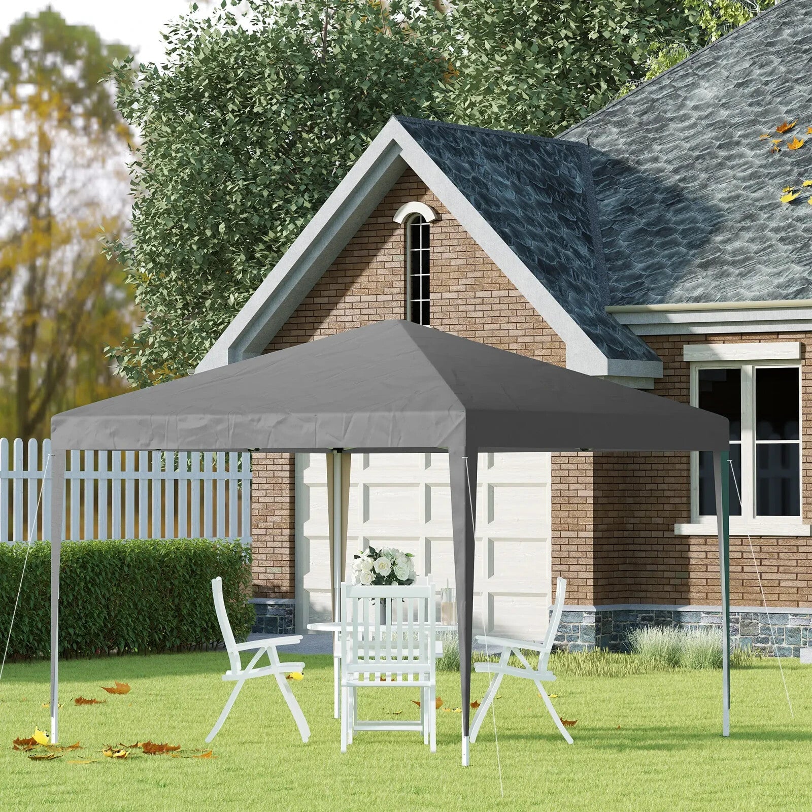 3 x 3 m Garden Pop Up Gazebo Marquee Party Tent Wedding Canopy Outdoor Shelter - Home and Garden Furniture Shop - rustic - furniture