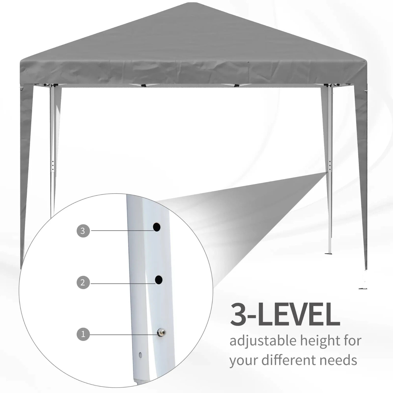 3 x 3 m Garden Pop Up Gazebo Marquee Party Tent Wedding Canopy Outdoor Shelter - Home and Garden Furniture Shop - rustic - furniture