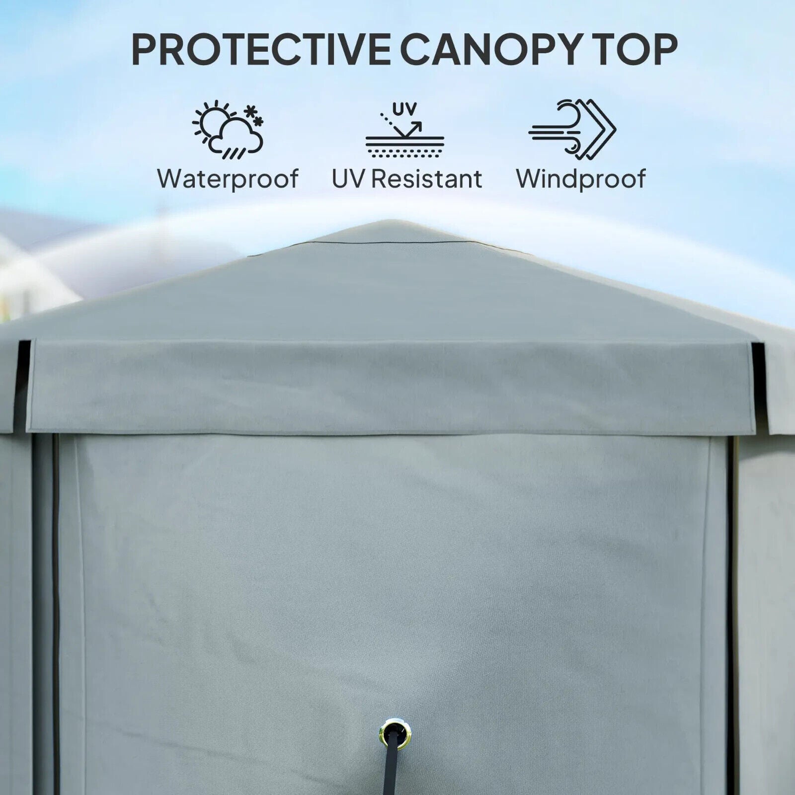 3 x 3m Hexagon Pop Up Gazebo with 5 Sides Netting Outdoor Marquee Camping Cover - Home and Garden Furniture Shop - #rustic - furniture#