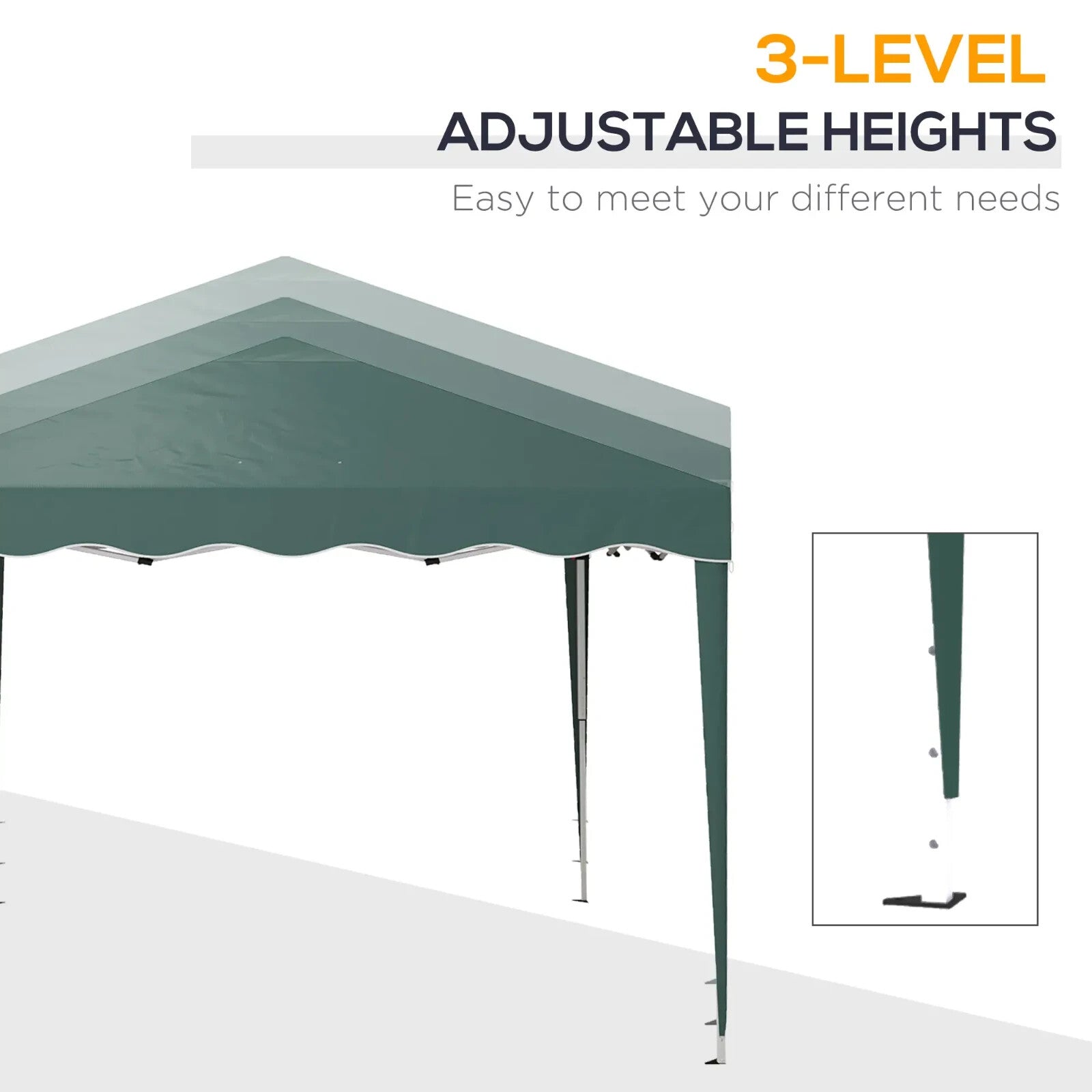 3 x 3m Pop Up Gazebo with Carry Bag Outdoor Camping Garden Shelter Party Tent - Home and Garden Furniture Shop - rustic - furniture