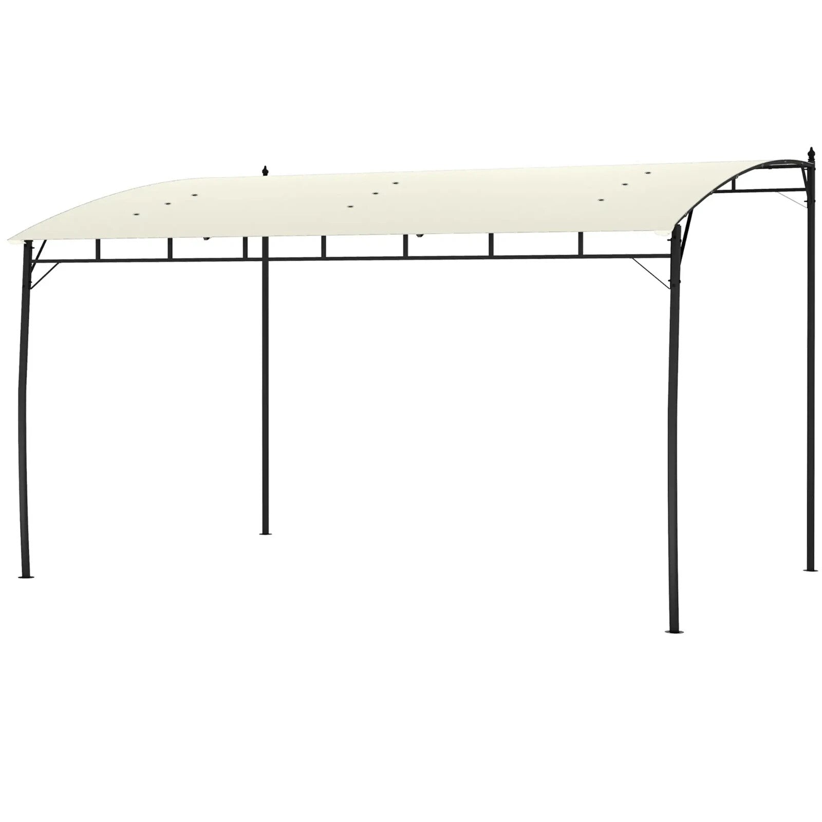 3 x 4 m Outdoor Pergola Gazebo Sun Shade Shelter w/ Metal Frame for Garden Patio - Home and Garden Furniture Shop - rustic - furniture