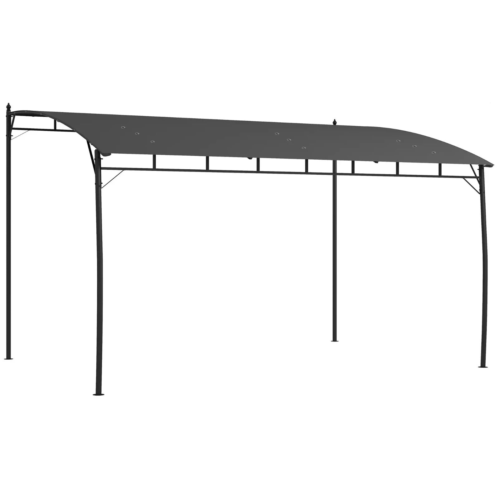 3 x 4m Metal Frame Garden Gazebo – Outdoor Patio Sun Shade Shelter Canopy - Home and Garden Furniture Shop - rustic - furniture