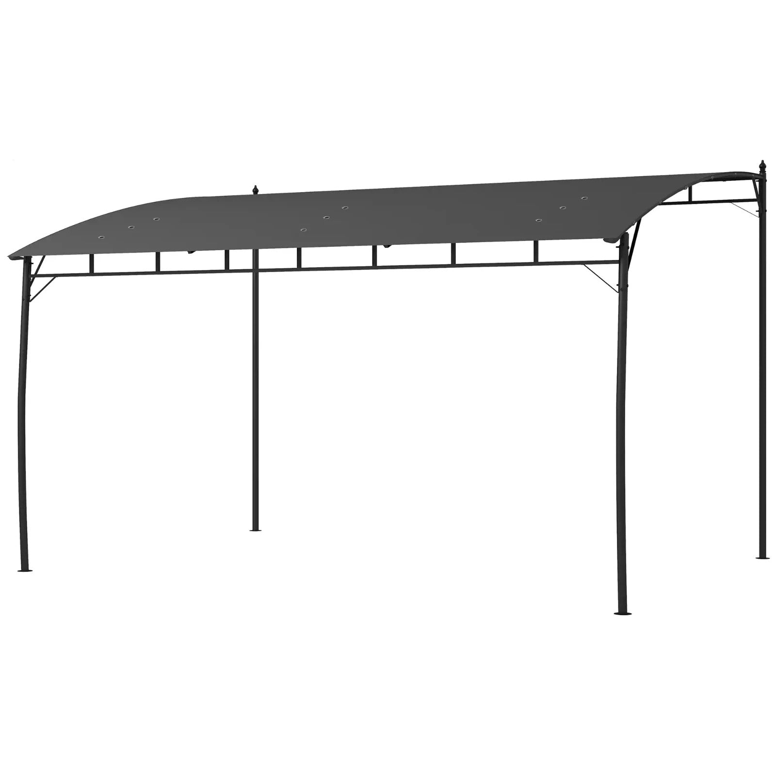 3 x 4m Metal Frame Garden Gazebo – Outdoor Patio Sun Shade Shelter Canopy - Home and Garden Furniture Shop - rustic - furniture