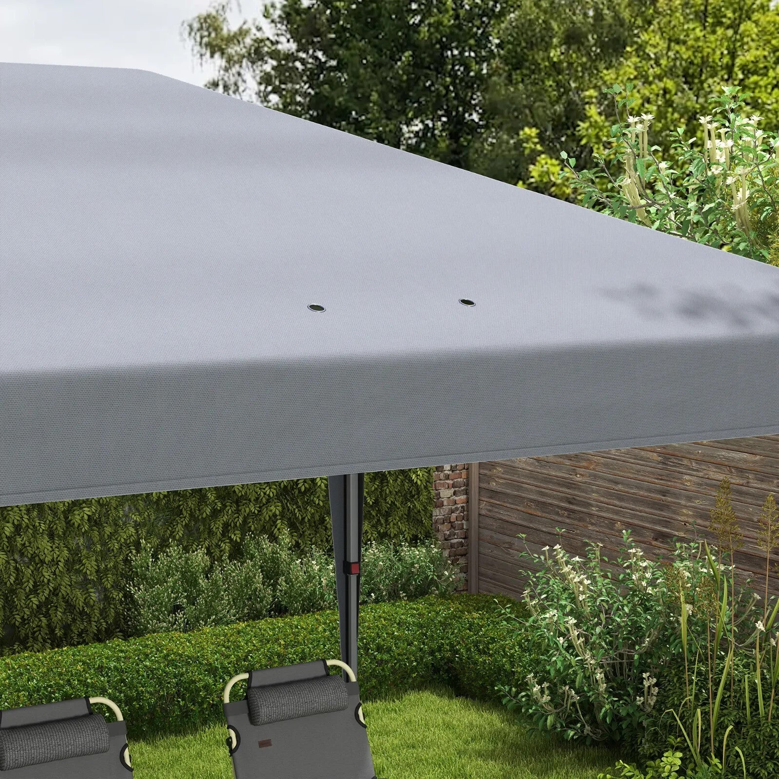 3 x 6 m Pop Up Gazebo Heavy Duty Patio Wedding Party Event Field Sun Canopy Grey - Home and Garden Furniture Shop - rustic - furniture