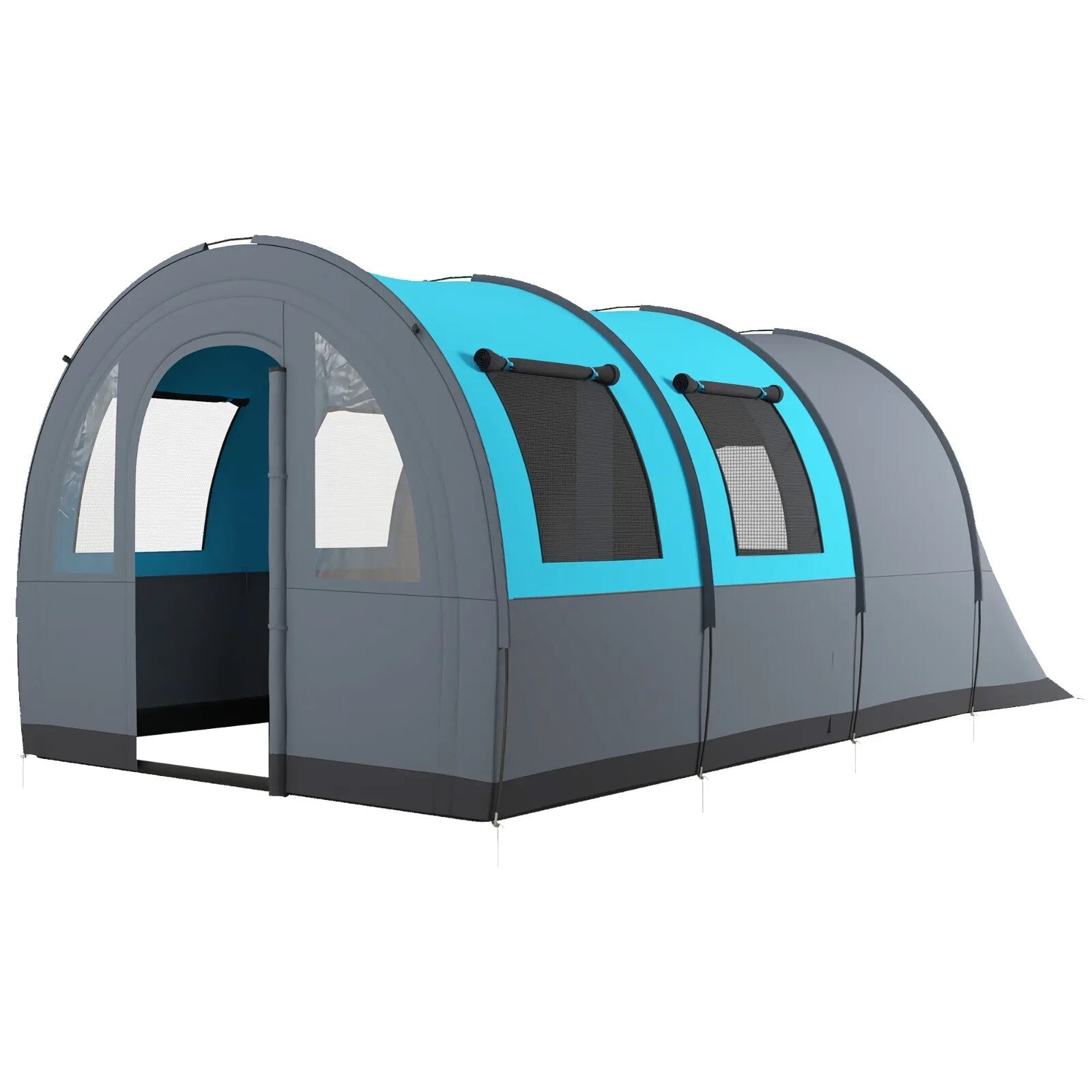 3000mm Waterproof Camping Tent 5 6 Man Family w/ Living Area Bedroom & Carry Bag - Home and Garden Furniture Shop - rustic - furniture