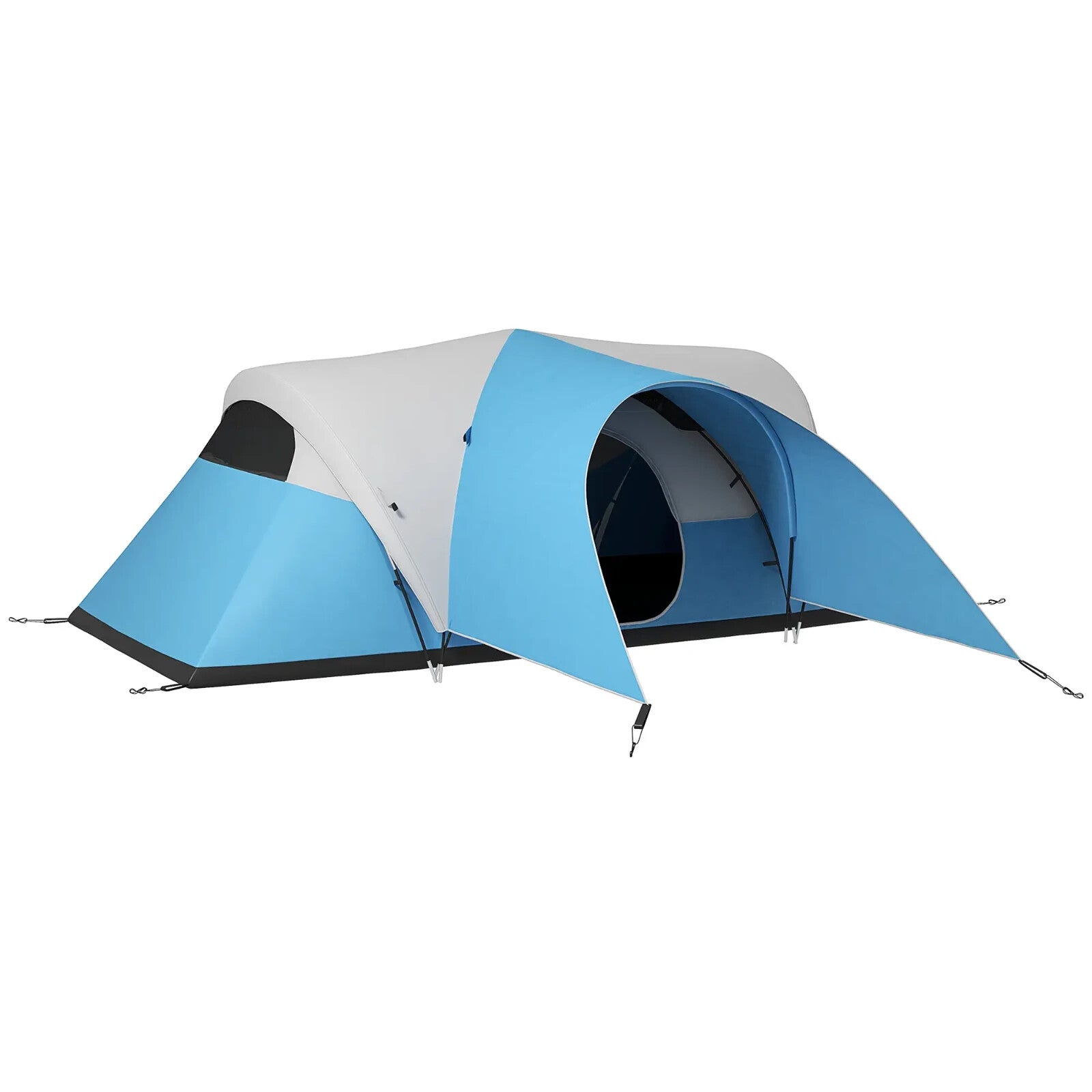 3000mm Waterproof Camping Tent 5 to 6 Man with Porch Groundsheet and Carry Bag - Home and Garden Furniture Shop - rustic - furniture