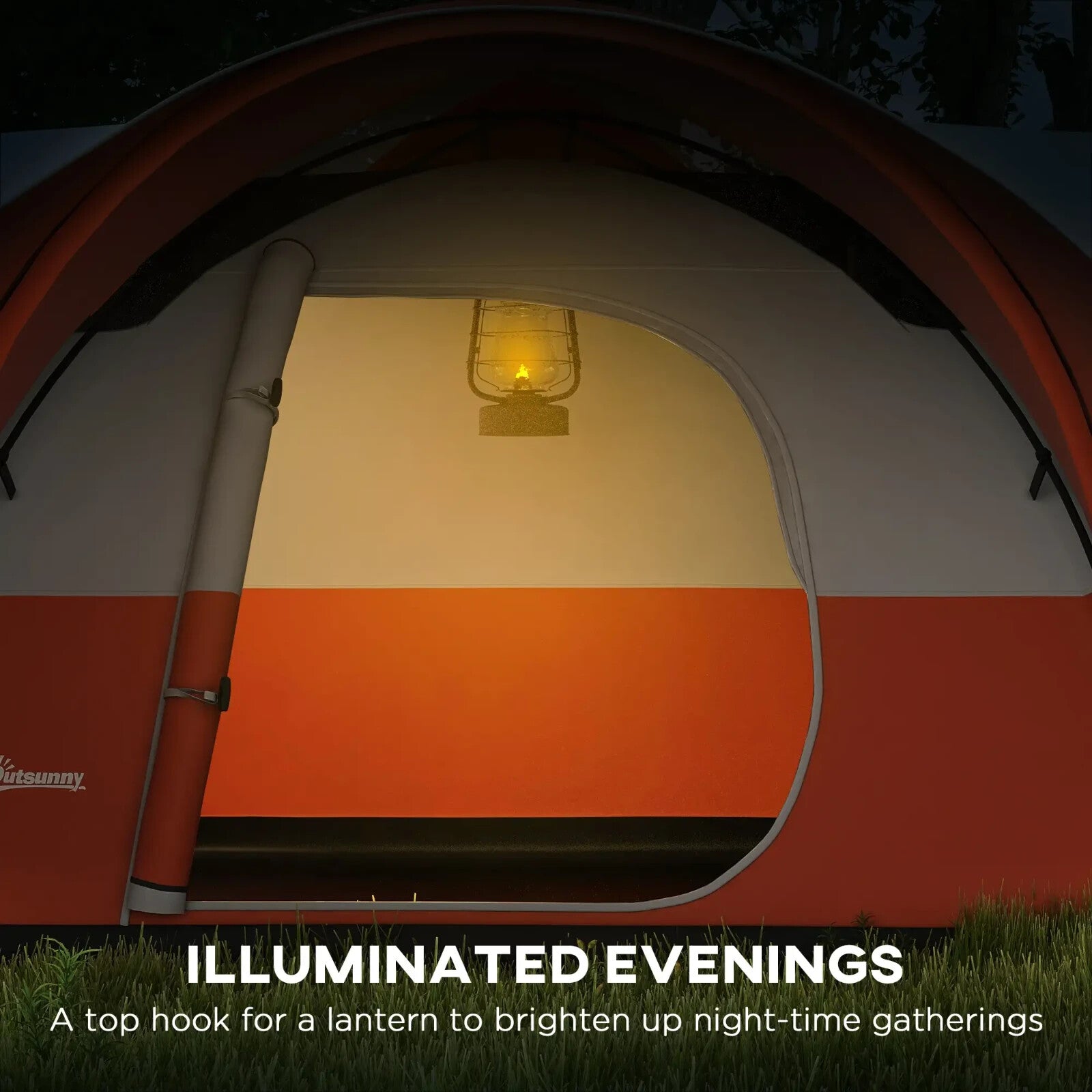 3000mm Waterproof Camping Tent for 5 to 6 Man with Porch Groundsheet and Bag - Home and Garden Furniture Shop - rustic - furniture