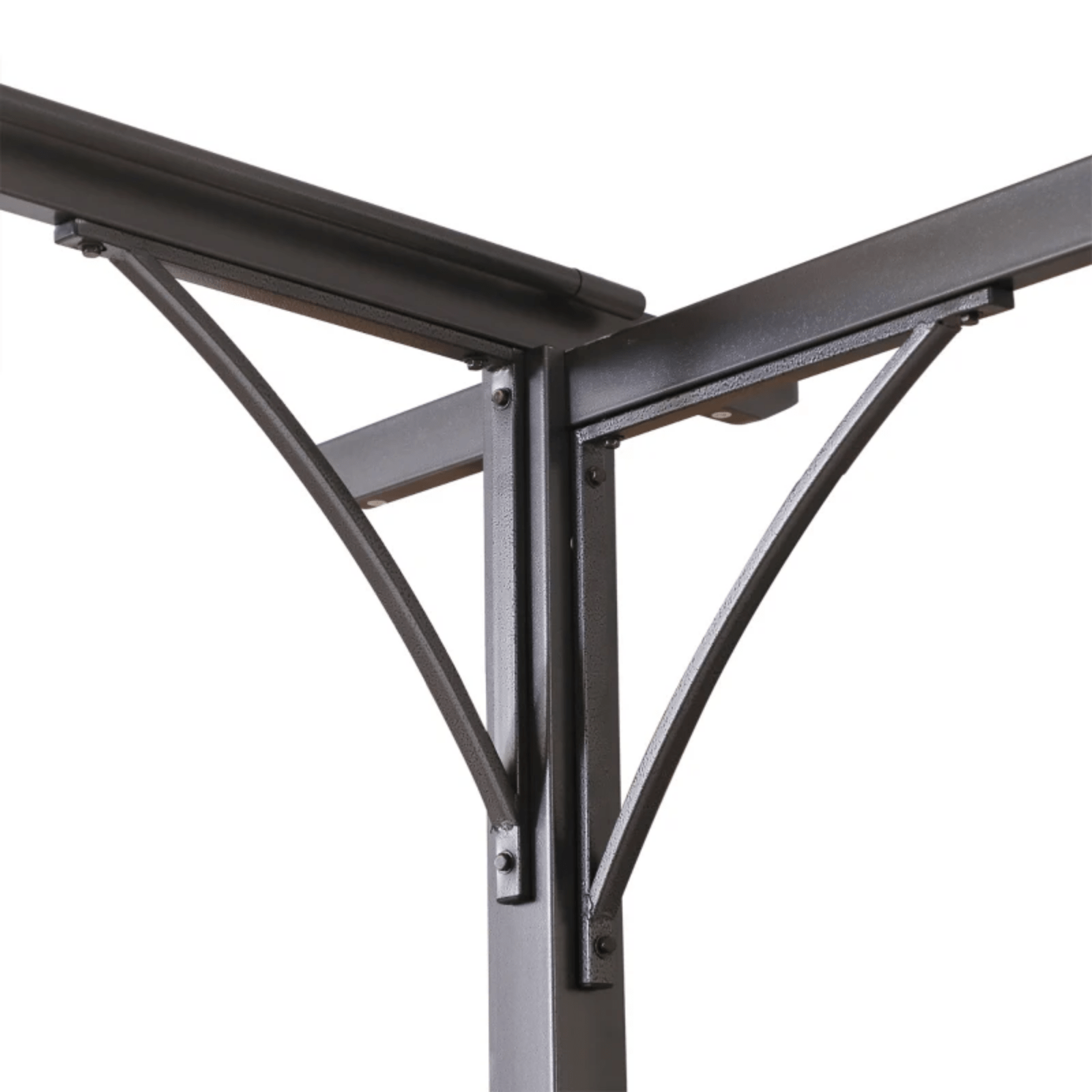 3.5 x 3.5m Metal Pergola Patio Gazebo Porch Awning Retractable Canopy Sun Shade - Home and Garden Furniture Shop - rustic - furniture