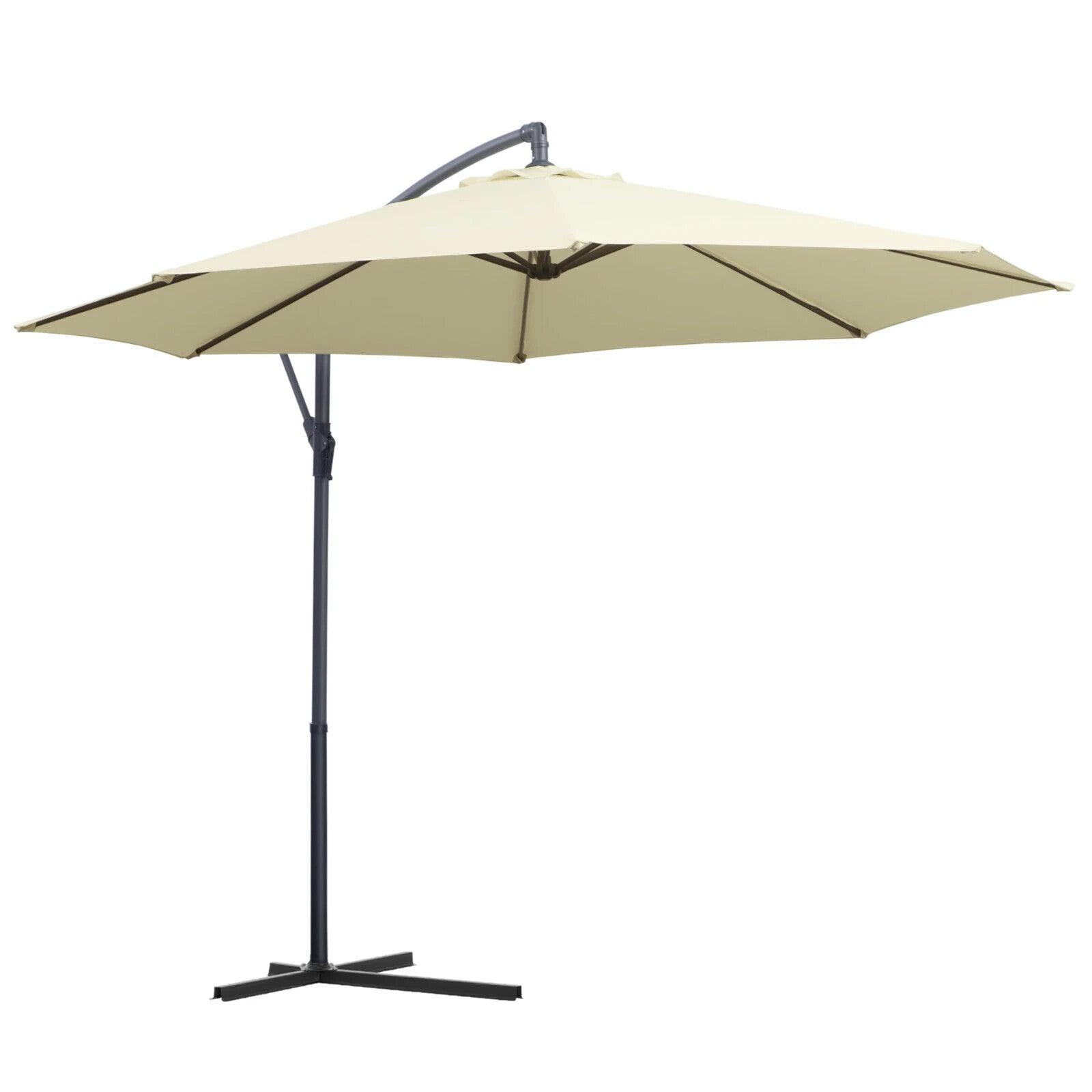 3m Banana Cantilever Parasol Garden Hanging Sun Umbrella Outdoor Patio Shade - Home and Garden Furniture Shop - rustic - furniture