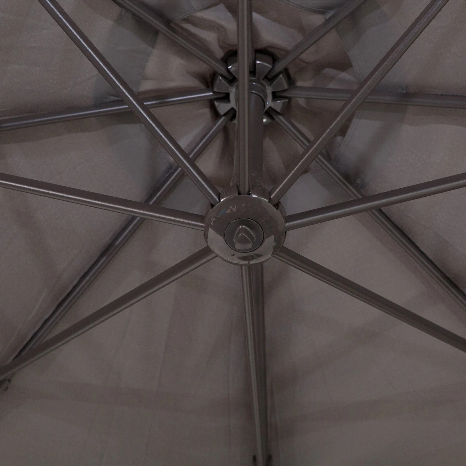 3m Cantilever Garden Parasol Aluminium Frame Outdoor Patio Umbrella Shade Grey - Home and Garden Furniture Shop - rustic - furniture