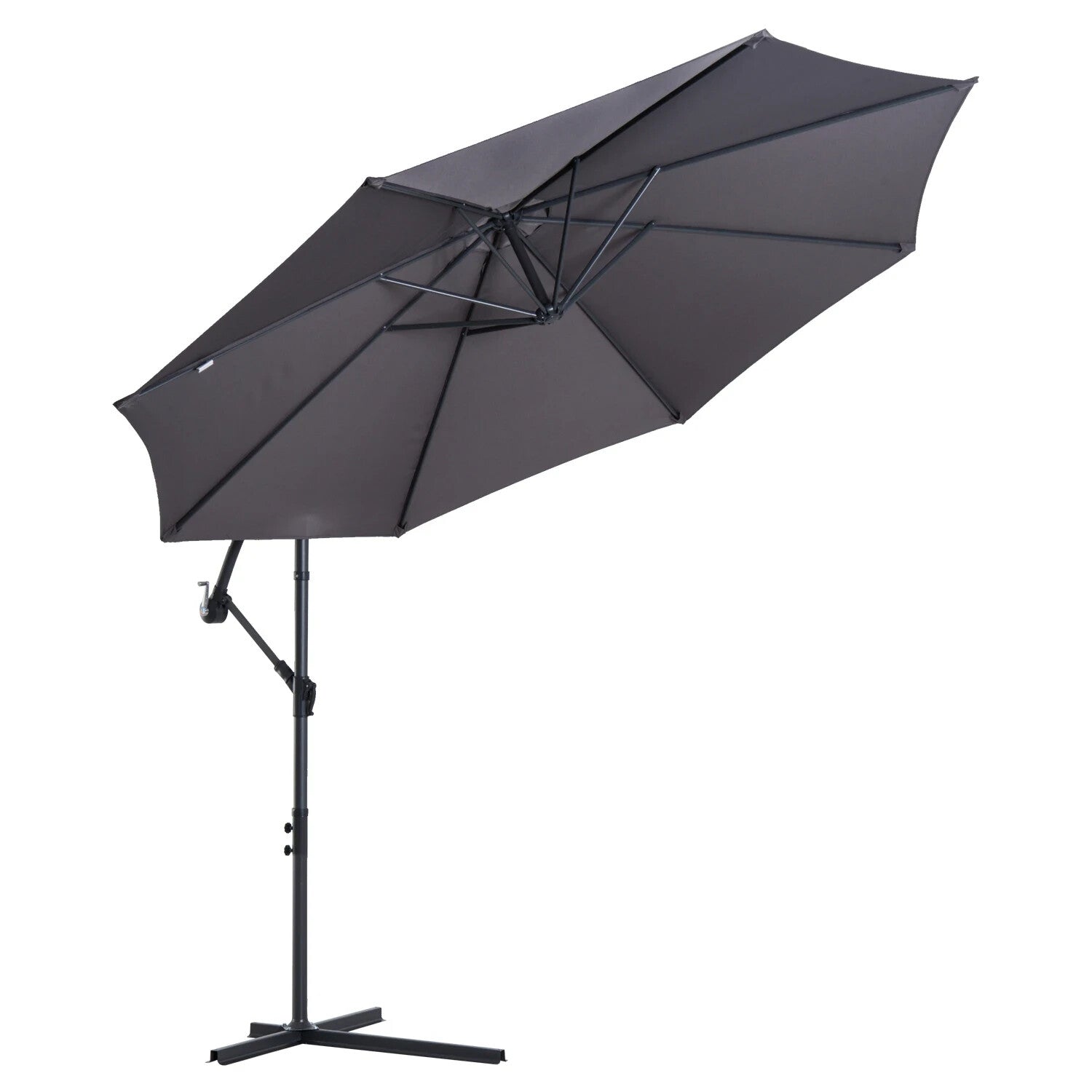 3m Cantilever Garden Parasol Hanging Banana Umbrella for Patio or Outdoor Shade - Home and Garden Furniture Shop - rustic - furniture