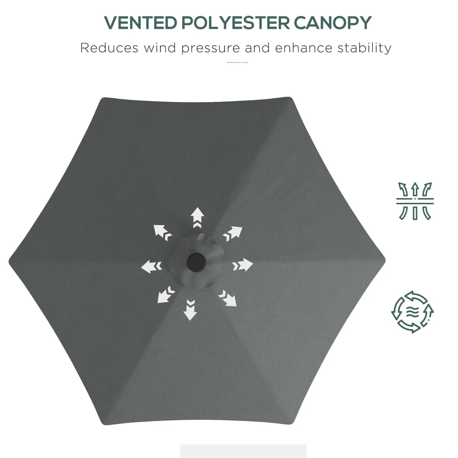 3m Cantilever Garden Parasol with Solar LED Base & Cover Outdoor Umbrella Shade - Home and Garden Furniture Shop - rustic - furniture