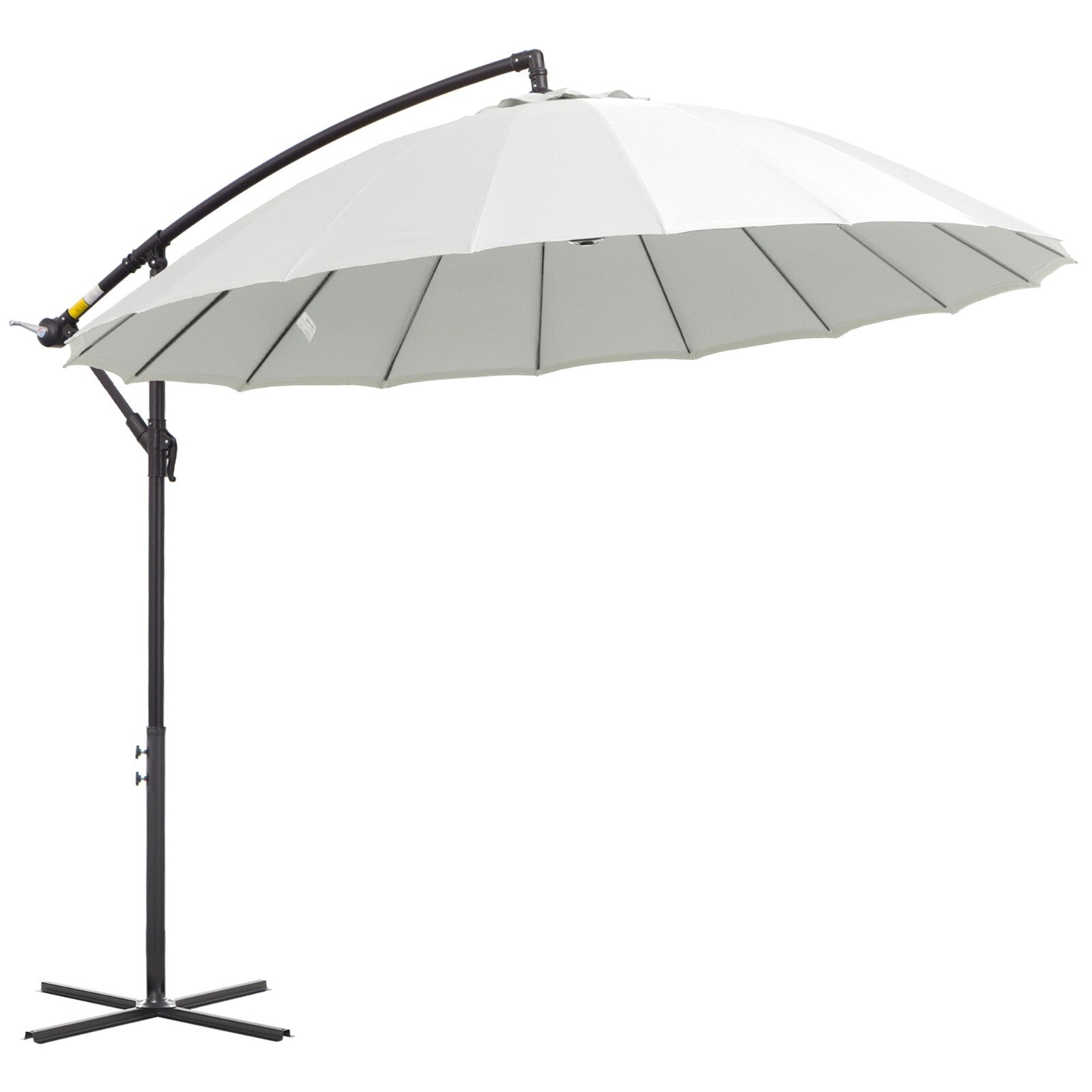 3m Cantilever Garden Umbrella with 18 Ribs Vents & Tilt for Patio or Outdoor Use - Home and Garden Furniture Shop - rustic - furniture