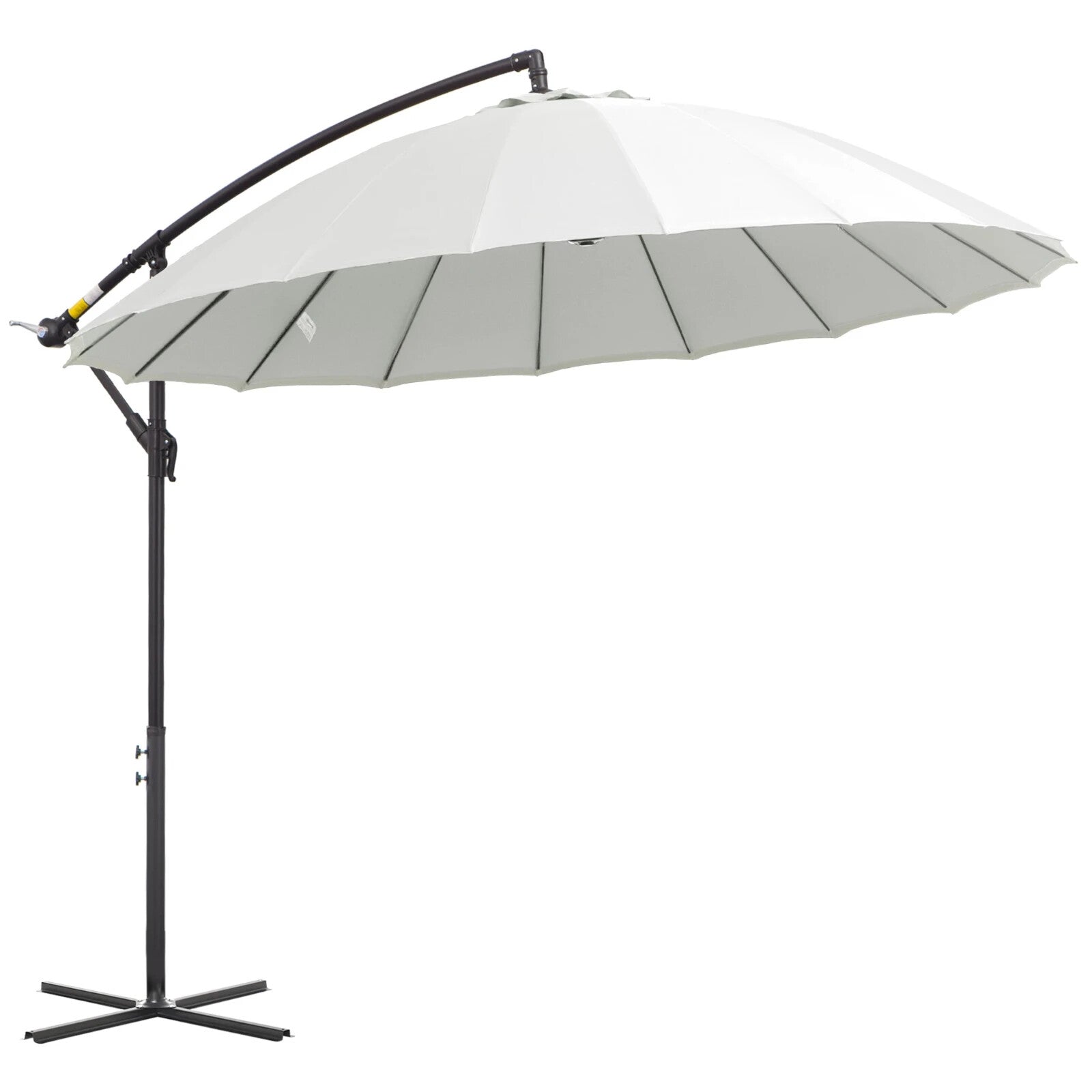 3m Cantilever Garden Umbrella with 18 Ribs Vents & Tilt for Patio or Outdoor Use - Home and Garden Furniture Shop - rustic - furniture